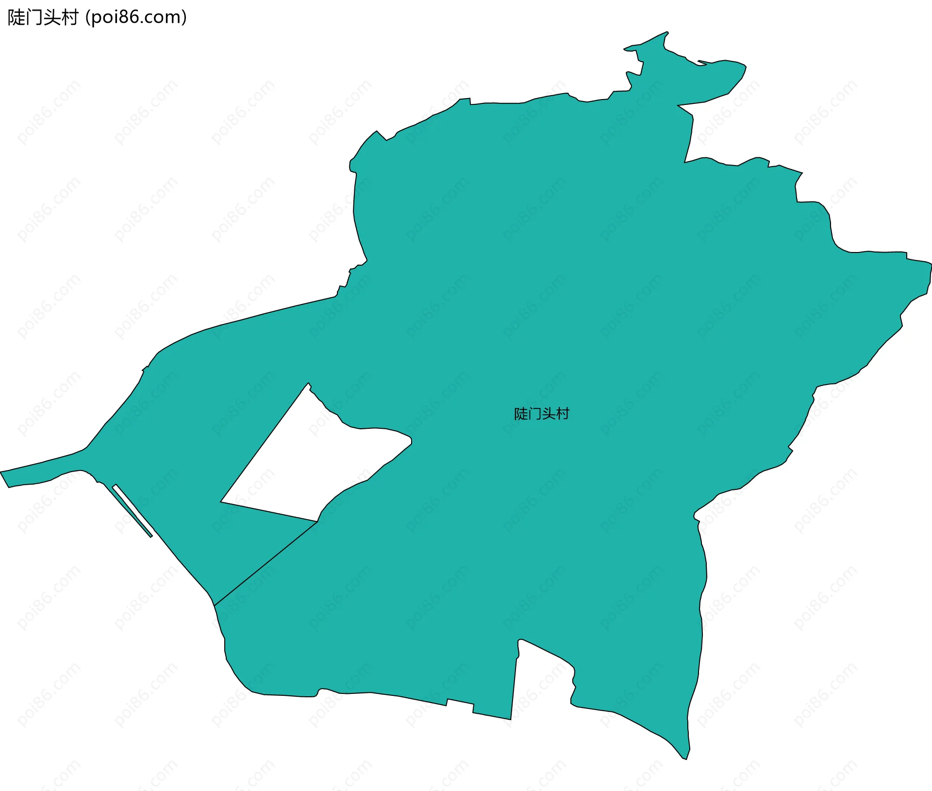 陡门头村边界地图