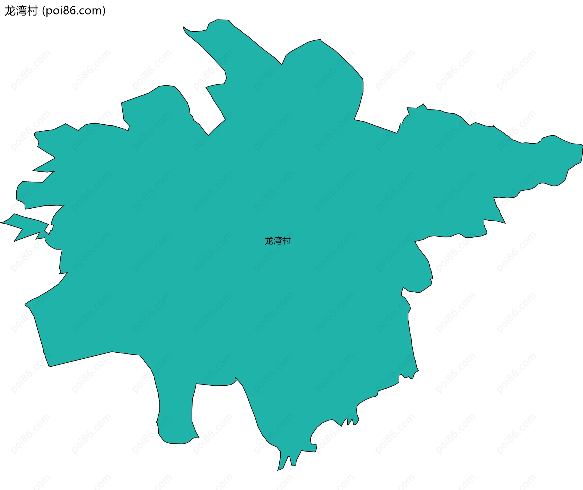 龙湾村边界地图