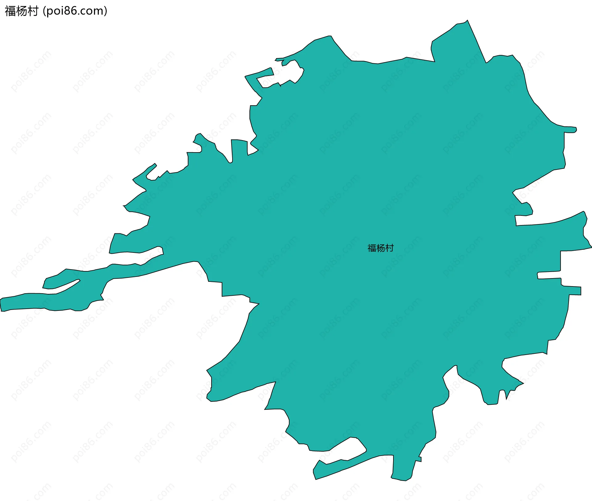 福杨村边界地图