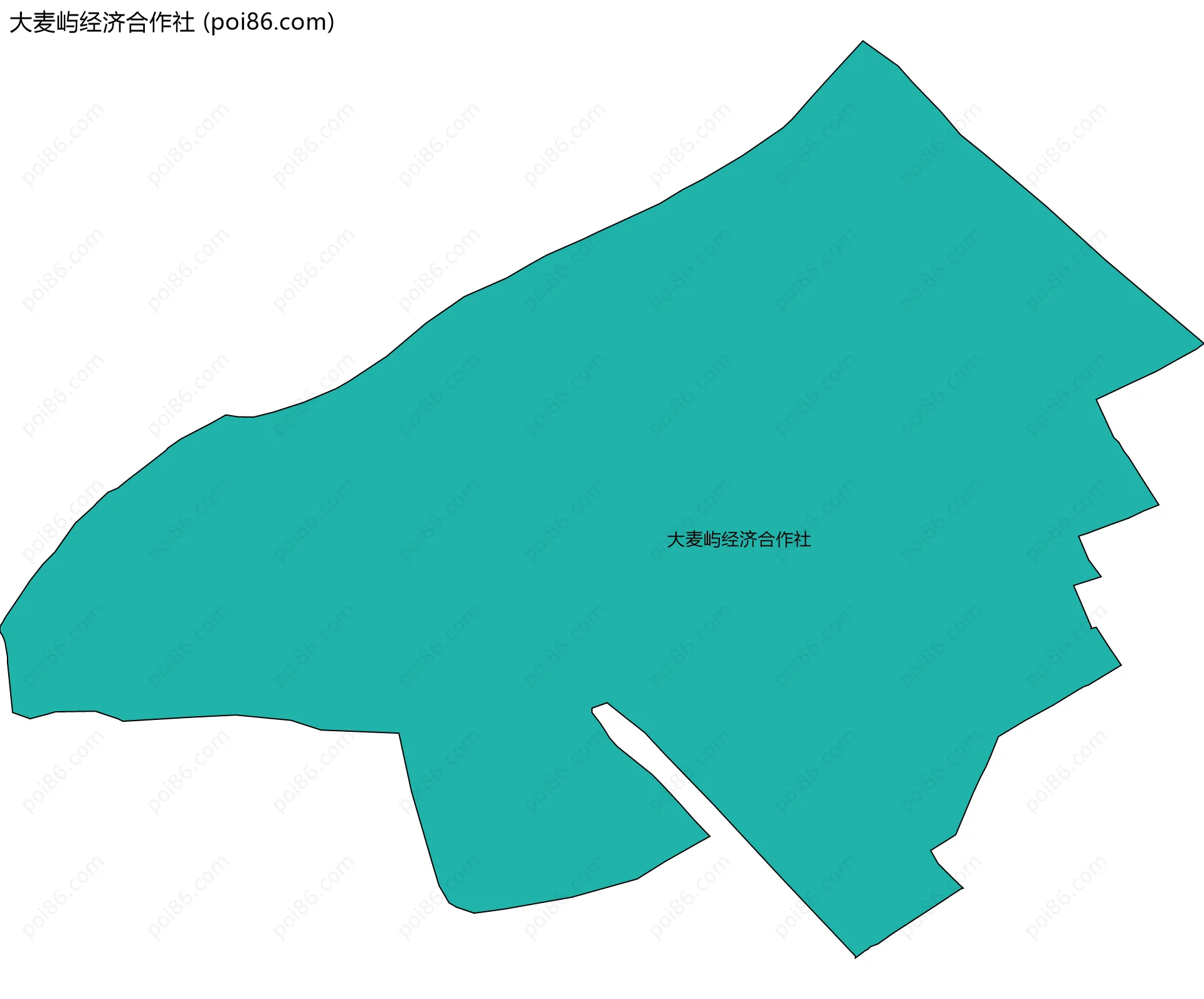 大麦屿经济合作社边界地图