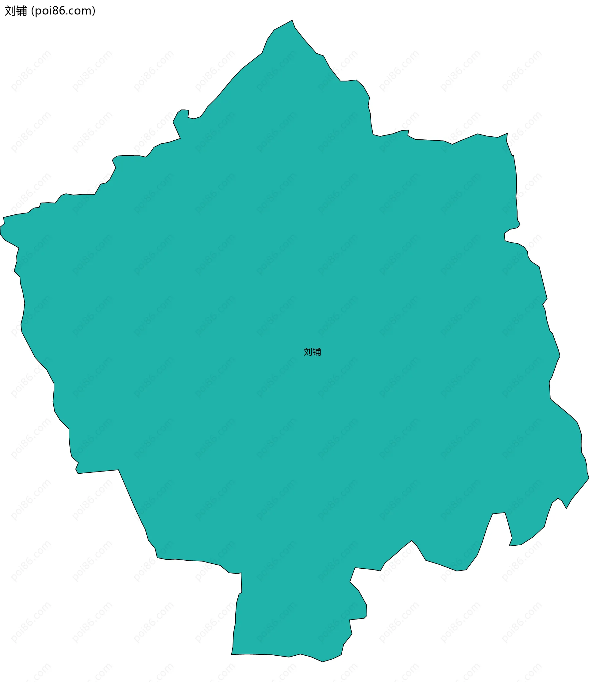 刘铺边界地图