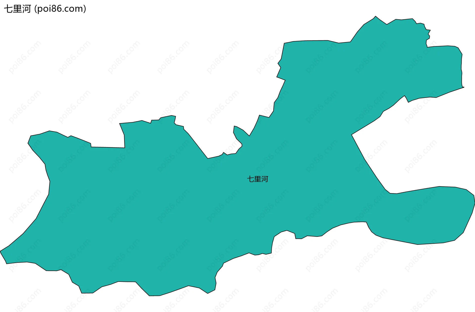 七里河边界地图