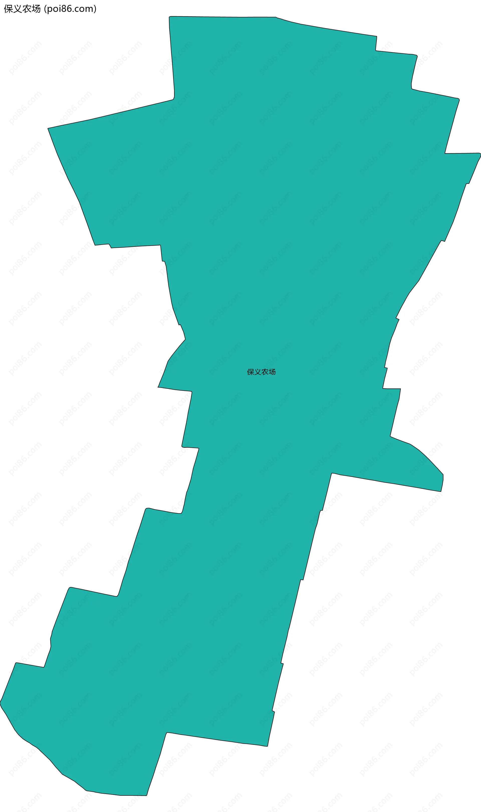 保义农场边界地图(五级行政区划)