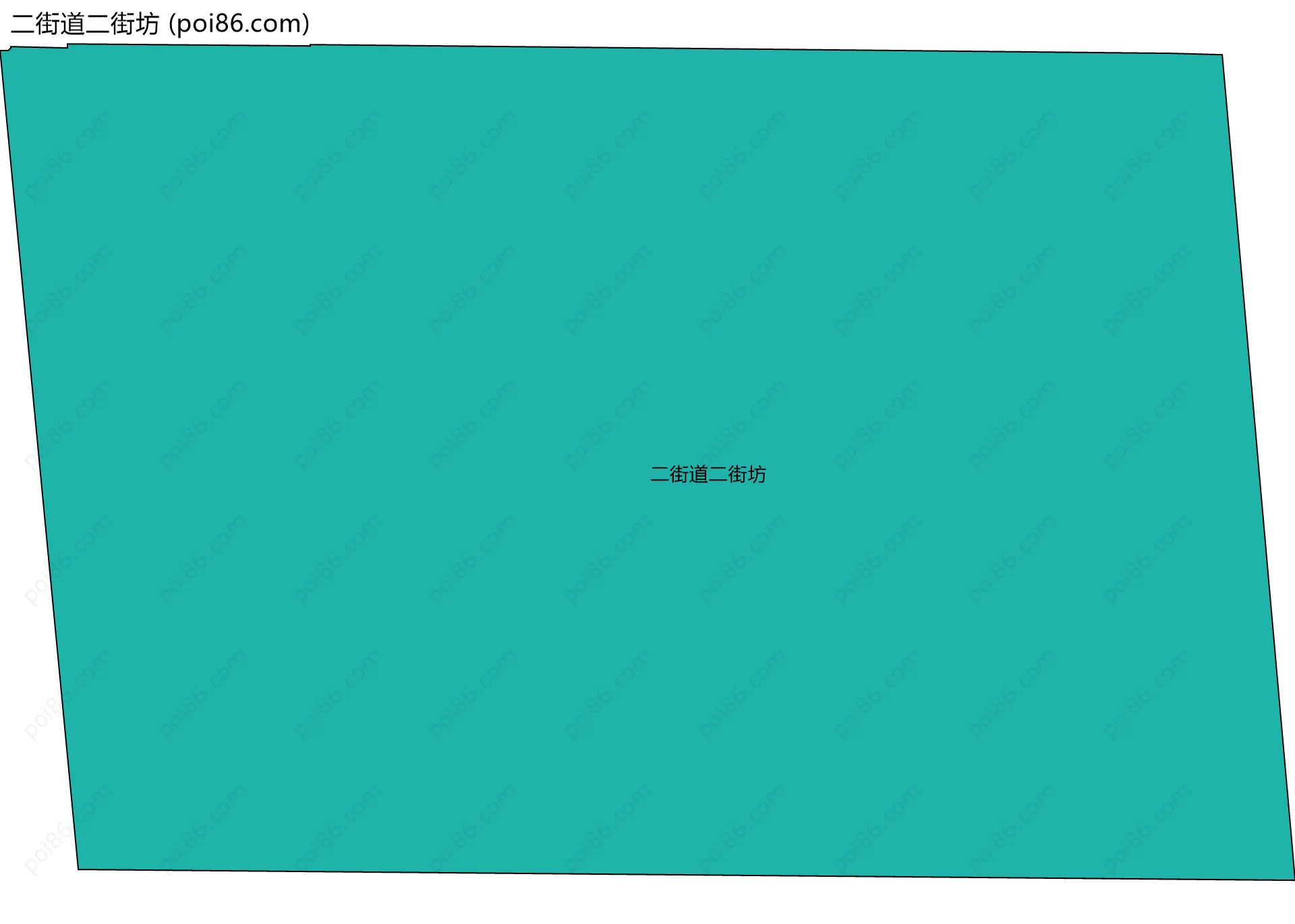 二街道二街坊边界地图