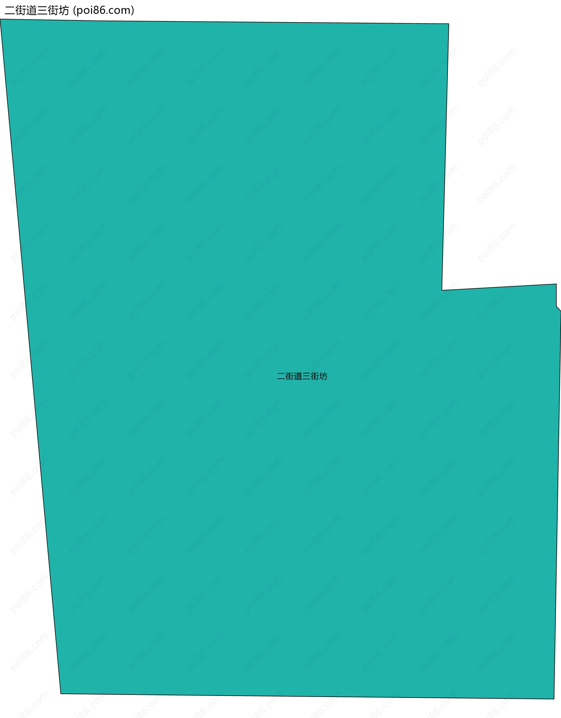 二街道三街坊边界地图