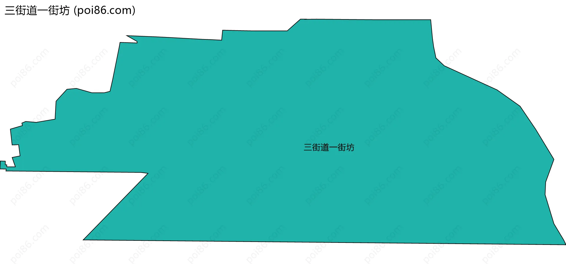 三街道一街坊边界地图