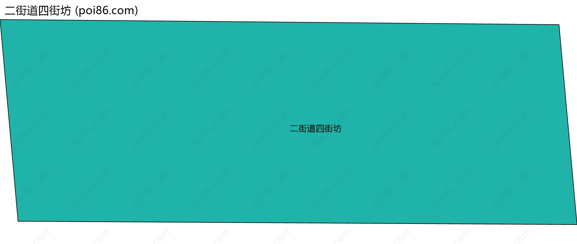 二街道四街坊边界地图