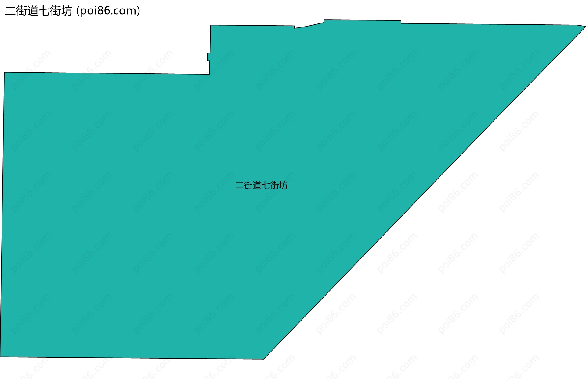 二街道七街坊边界地图