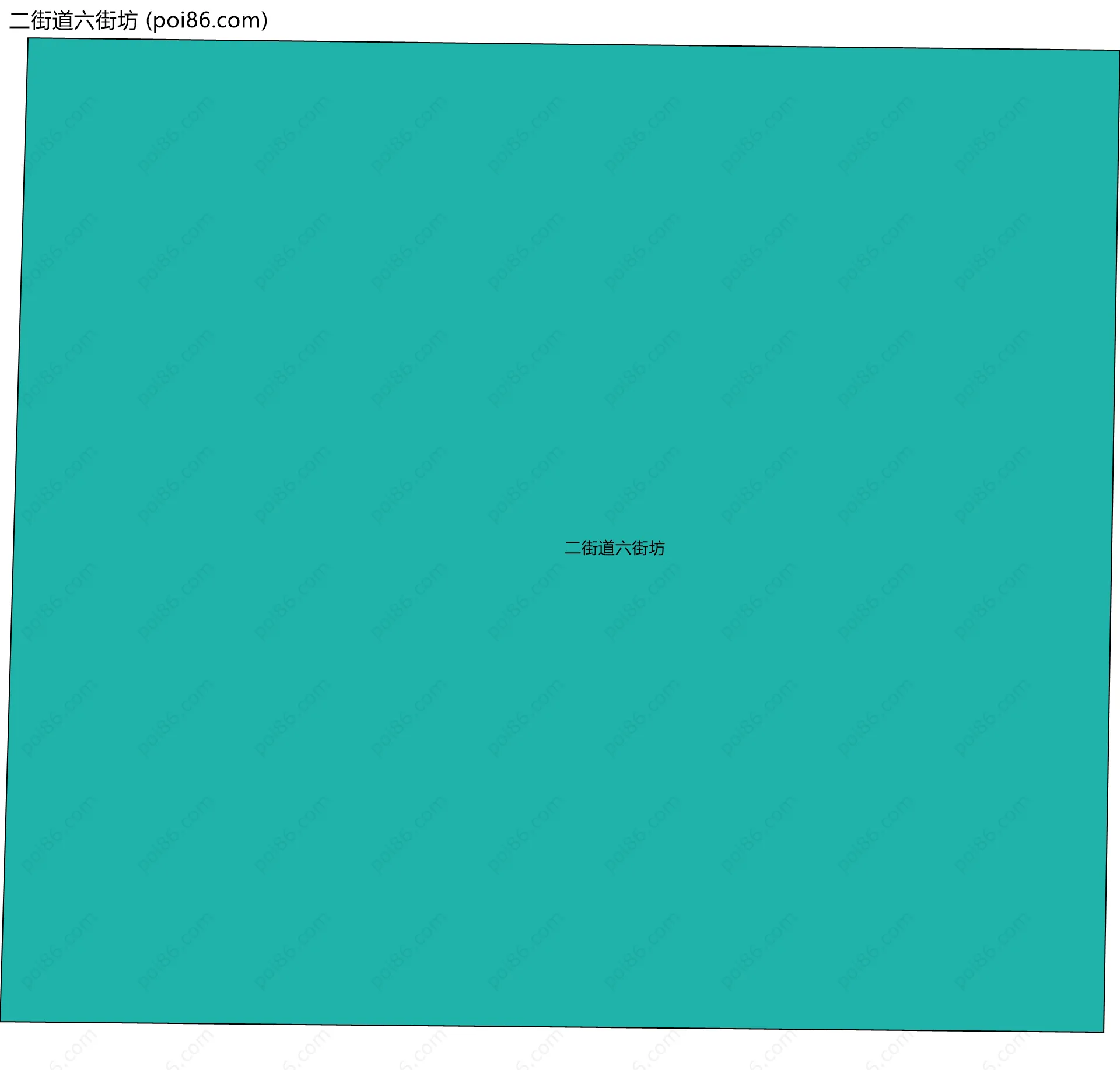 二街道六街坊边界地图