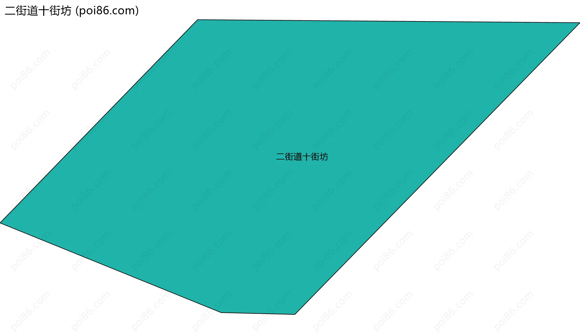 二街道十街坊边界地图