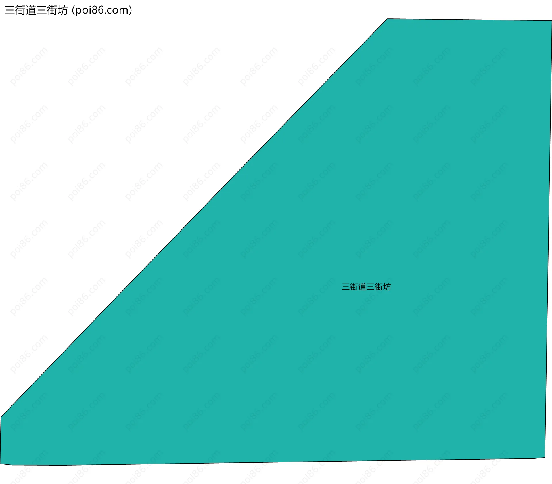 三街道三街坊边界地图