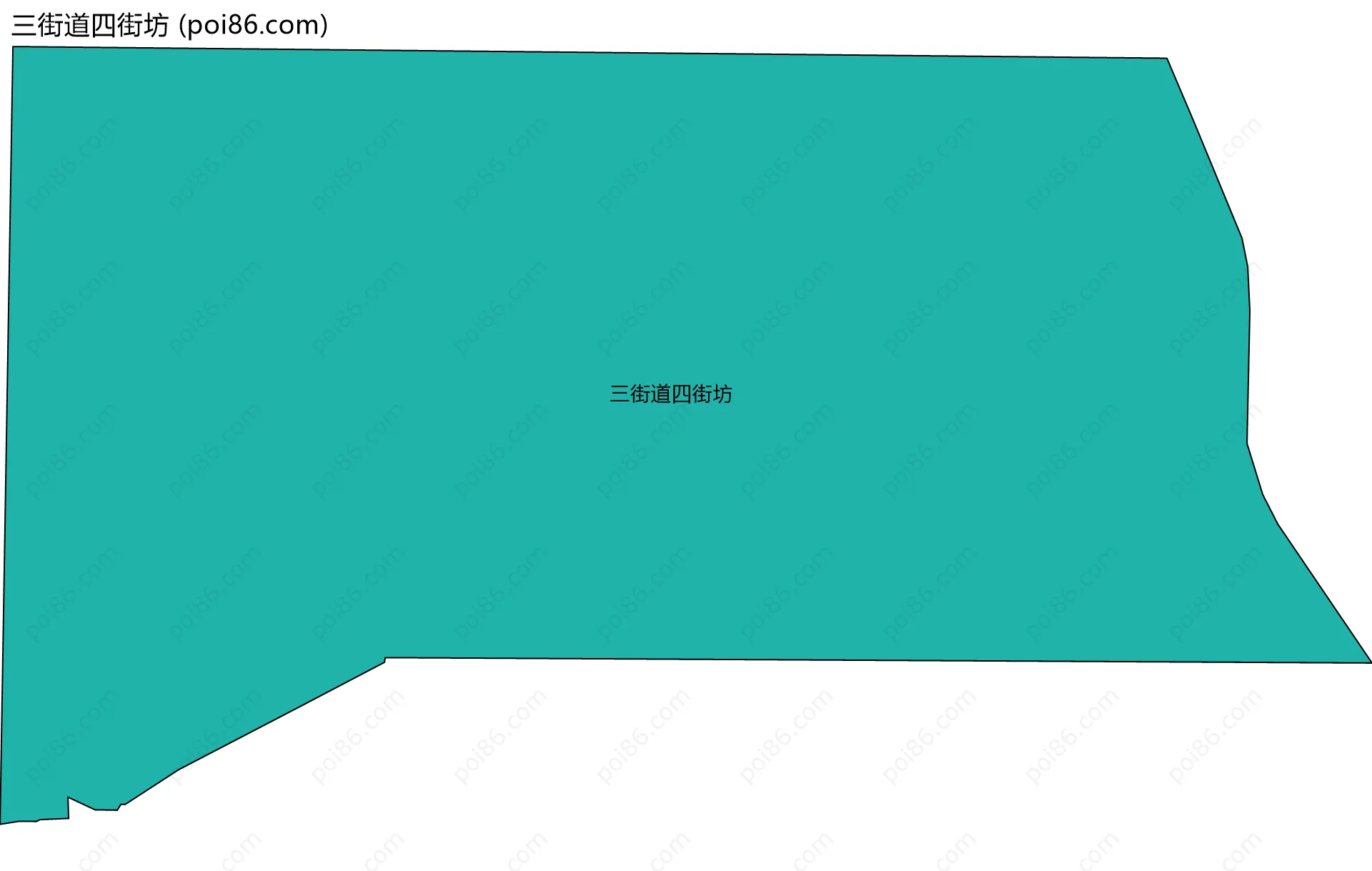 三街道四街坊边界地图