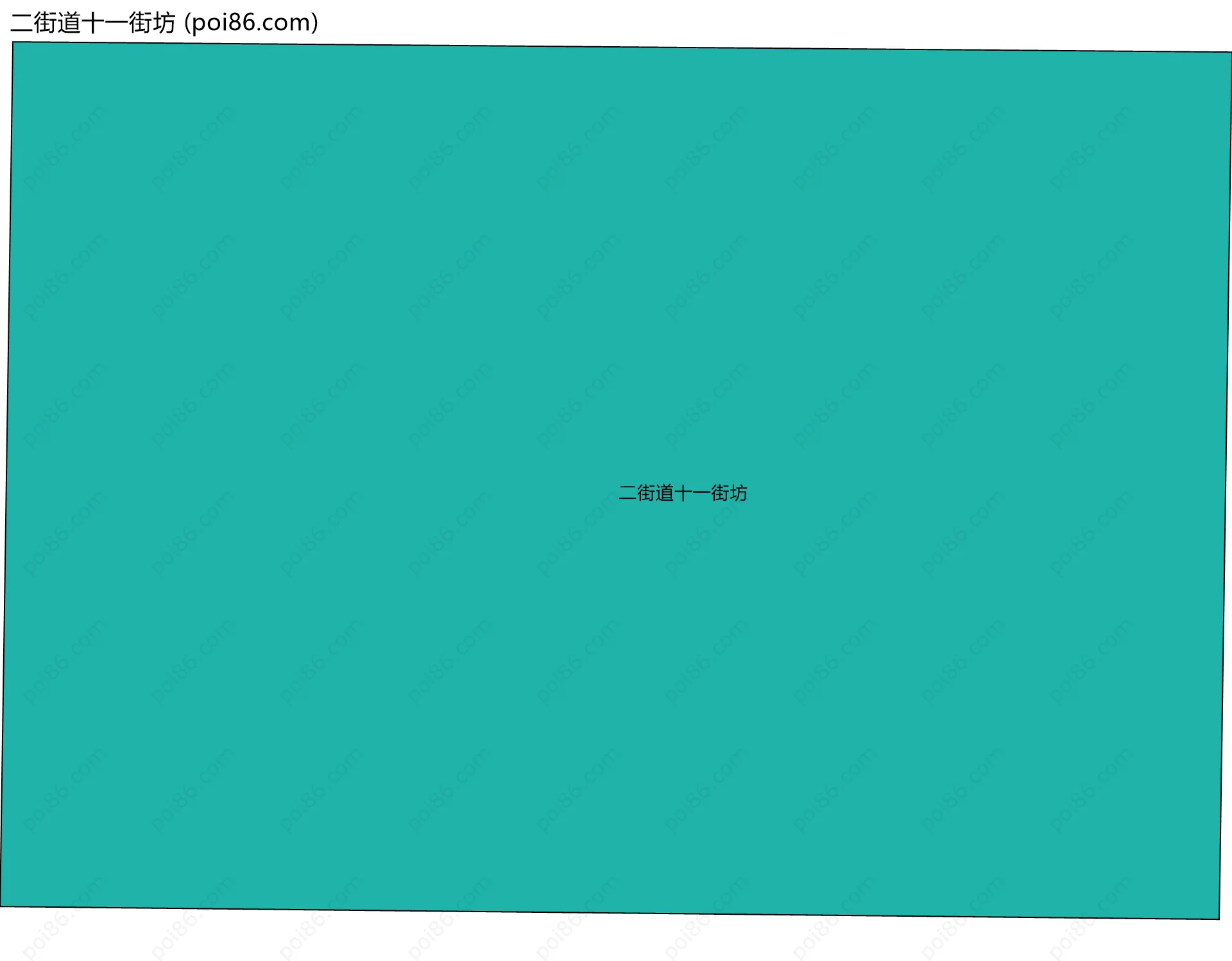 二街道十一街坊边界地图