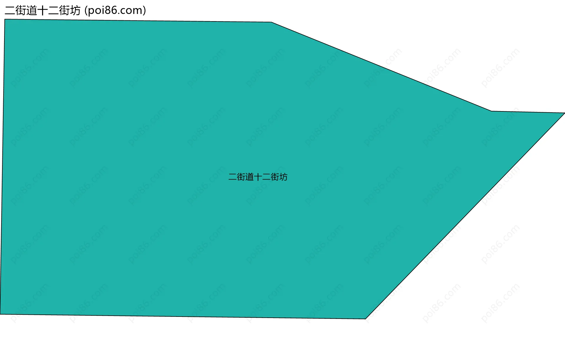 二街道十二街坊边界地图