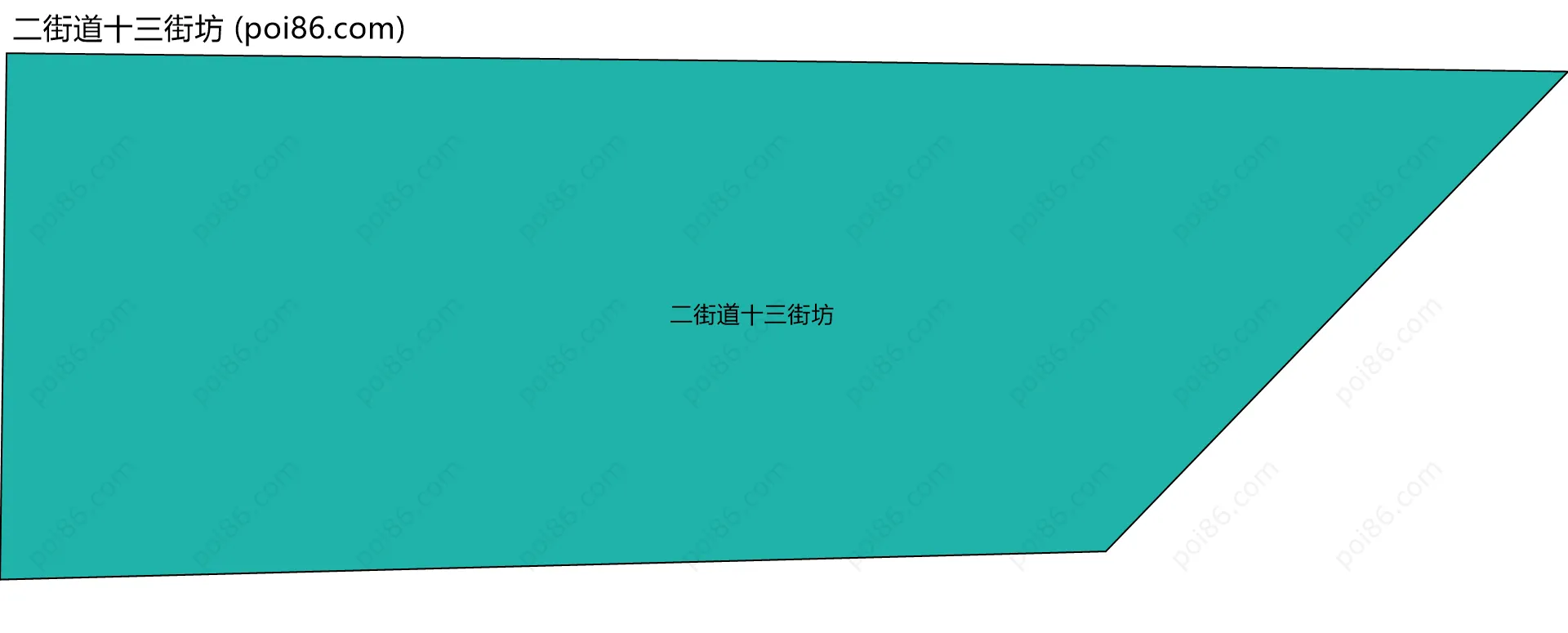 二街道十三街坊边界地图