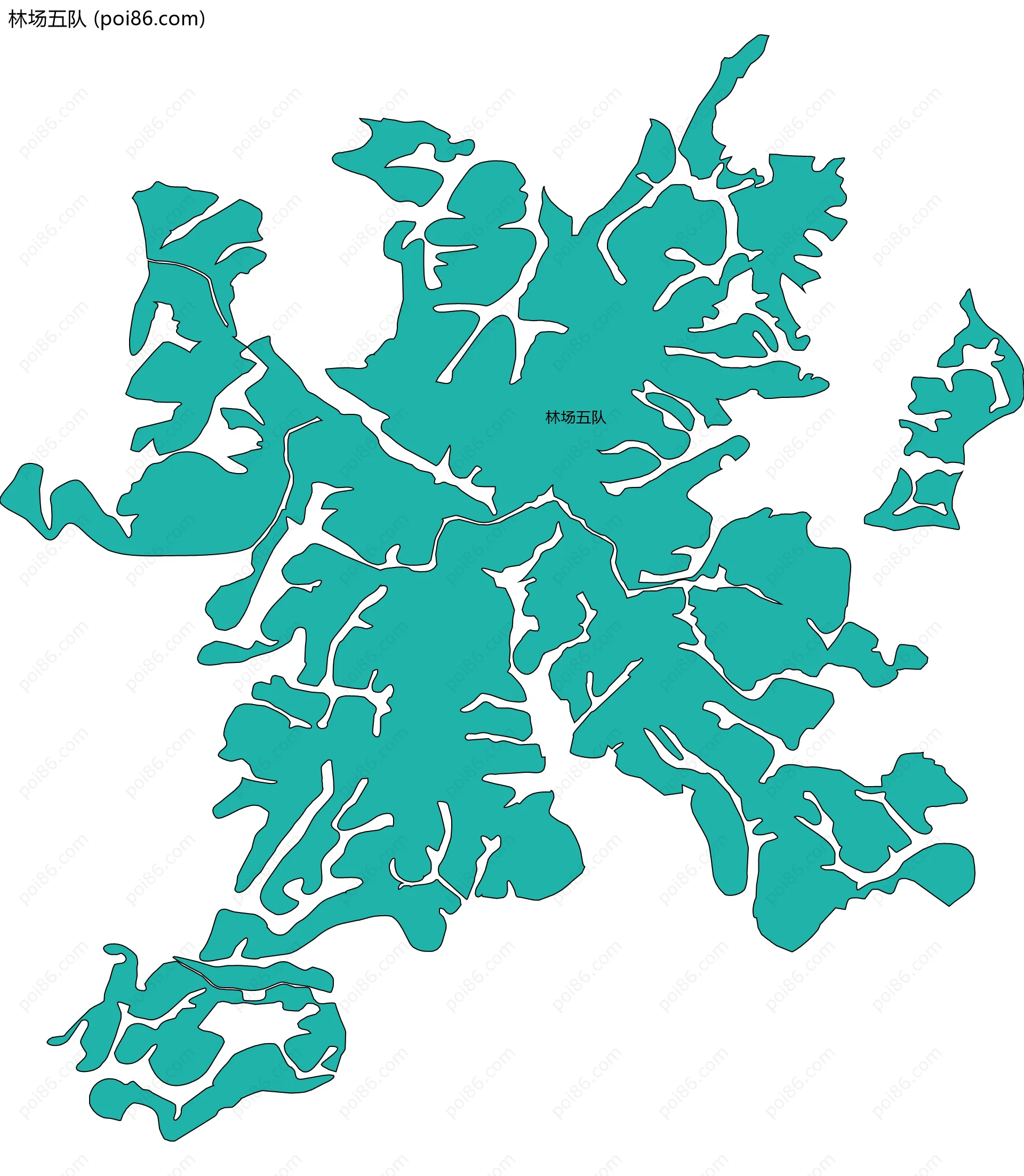 林场五队边界地图