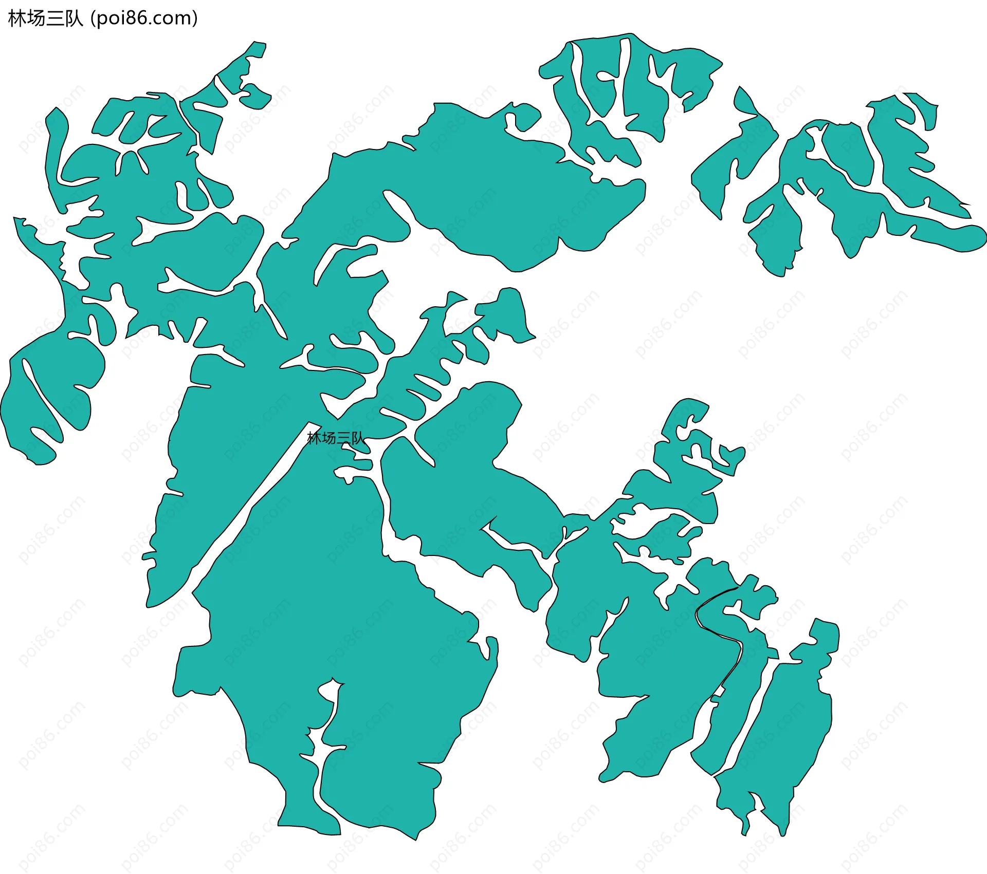 林场三队边界地图