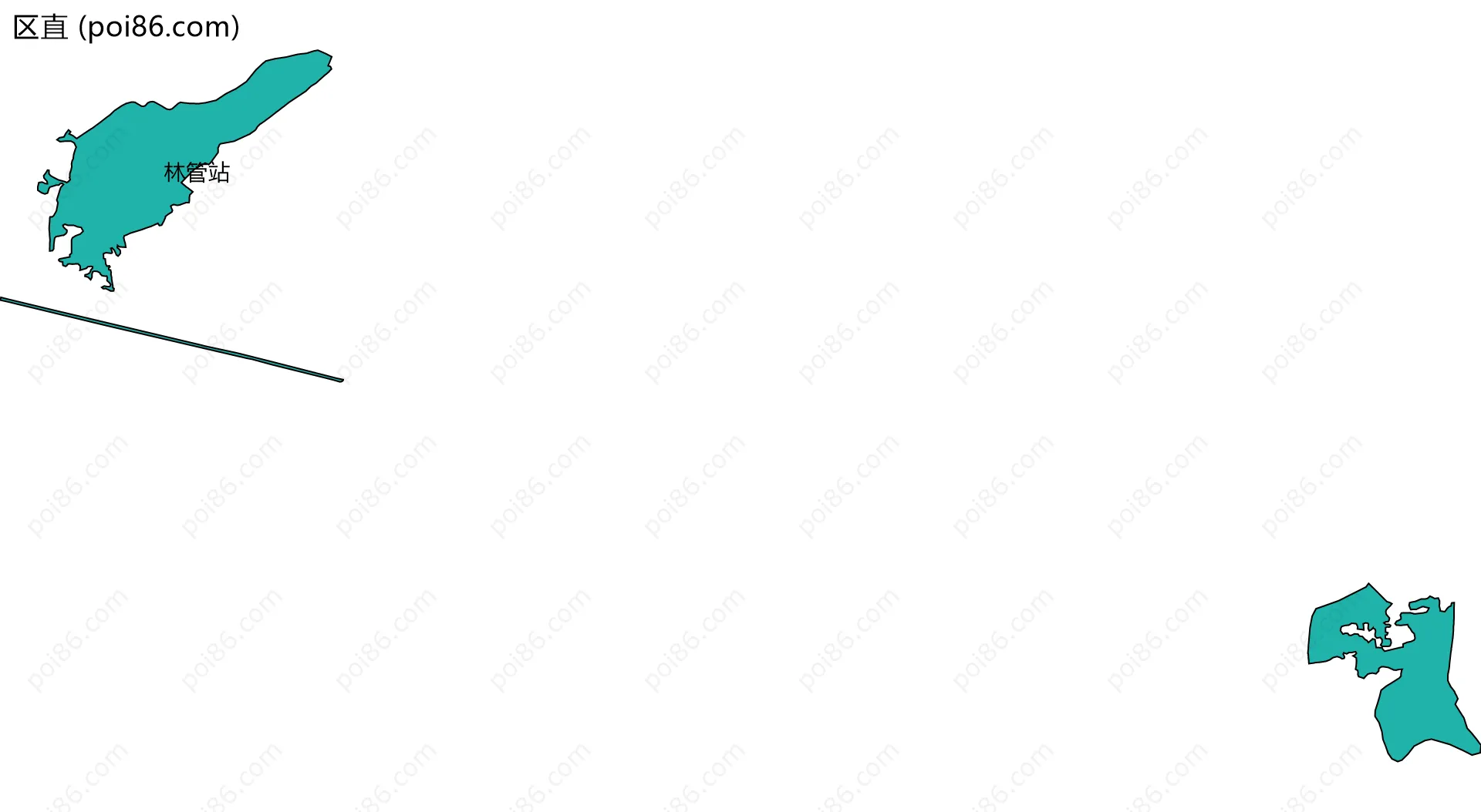 区直边界地图(五级行政区划)