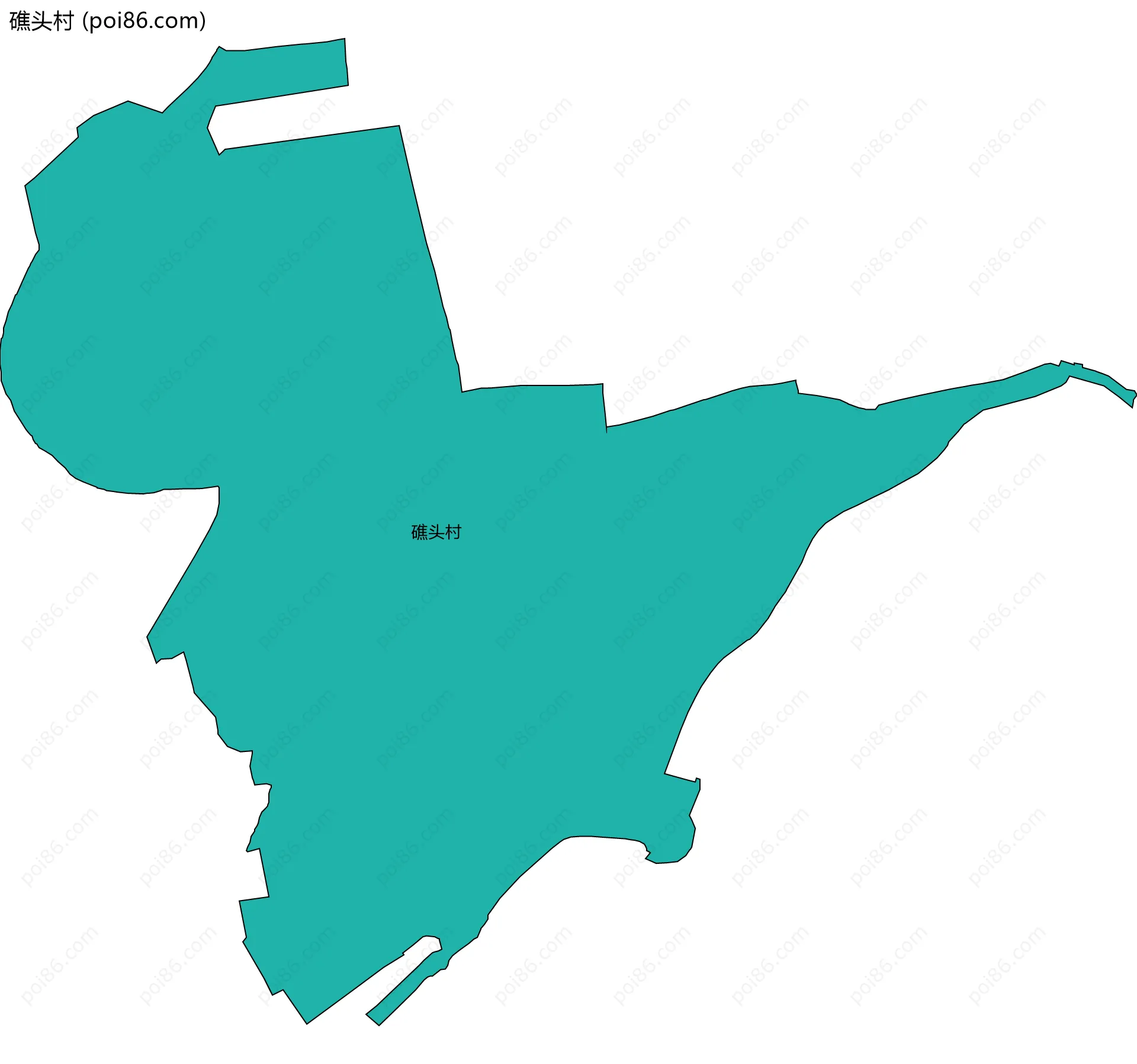礁头村边界地图