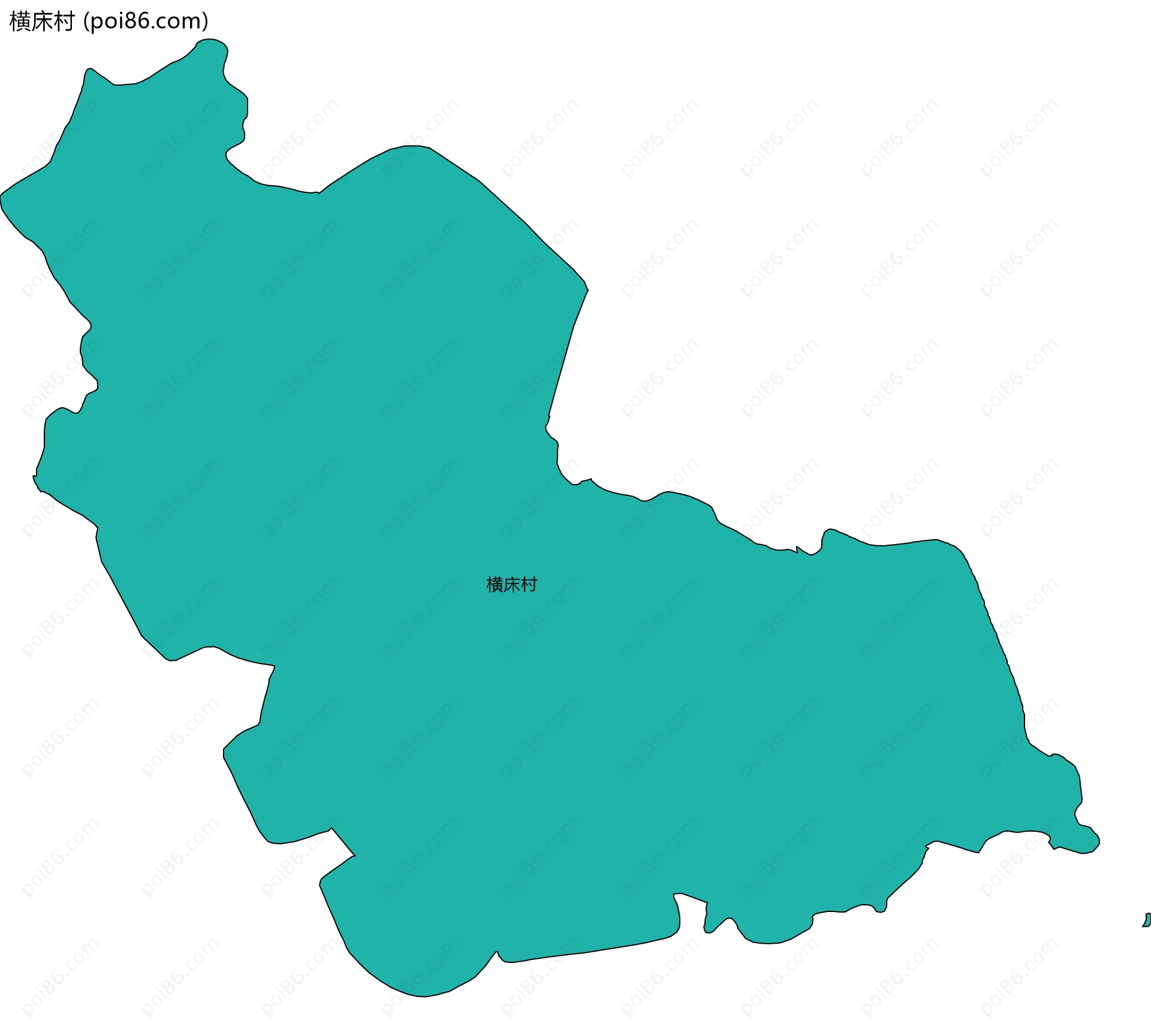横床村边界地图