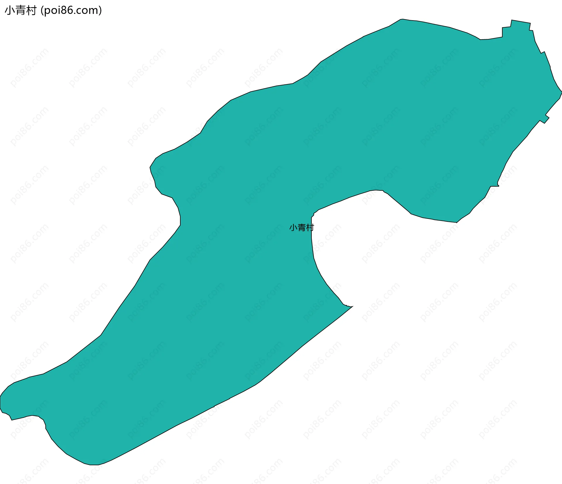 小青村边界地图