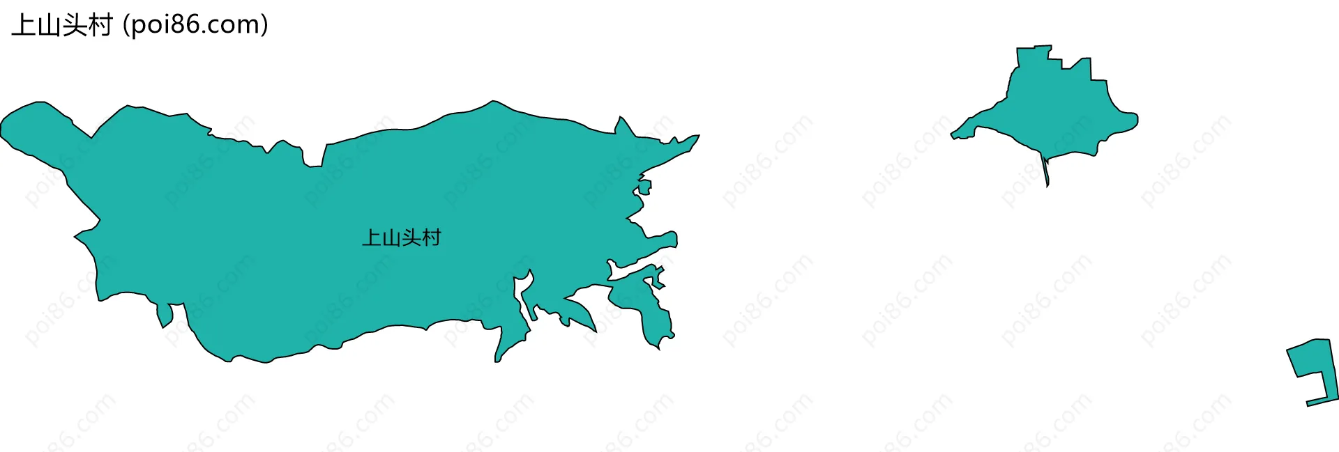 上山头村边界地图