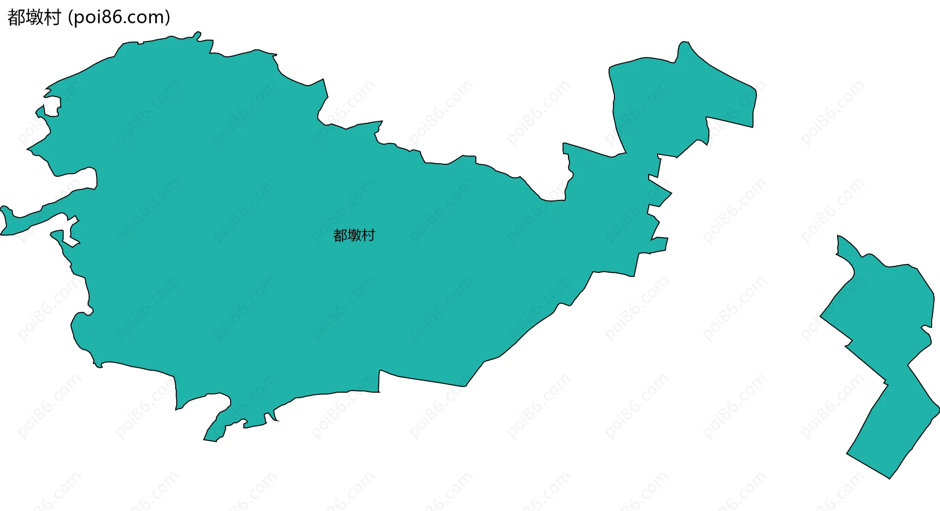 都墩村边界地图