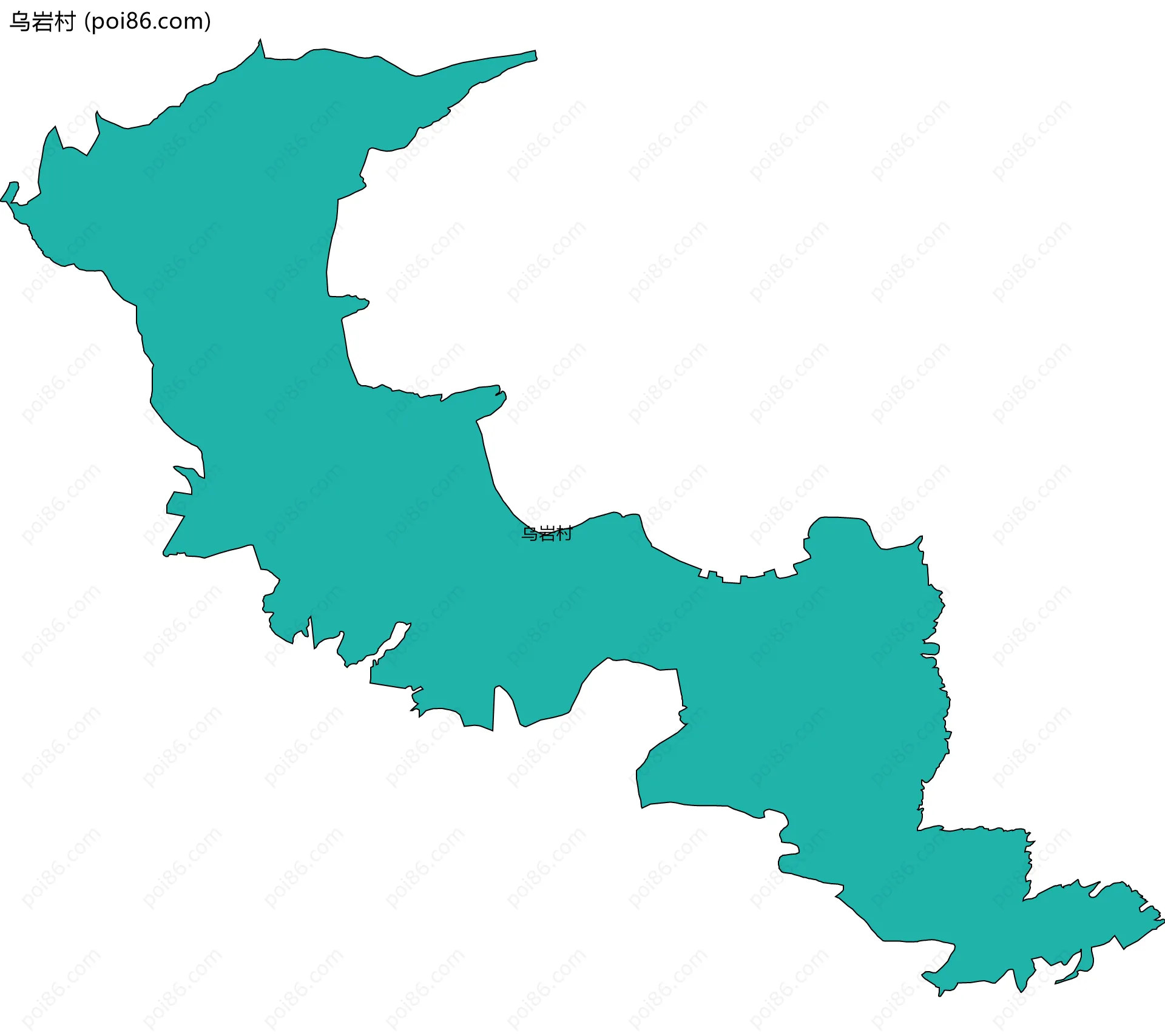 乌岩村边界地图