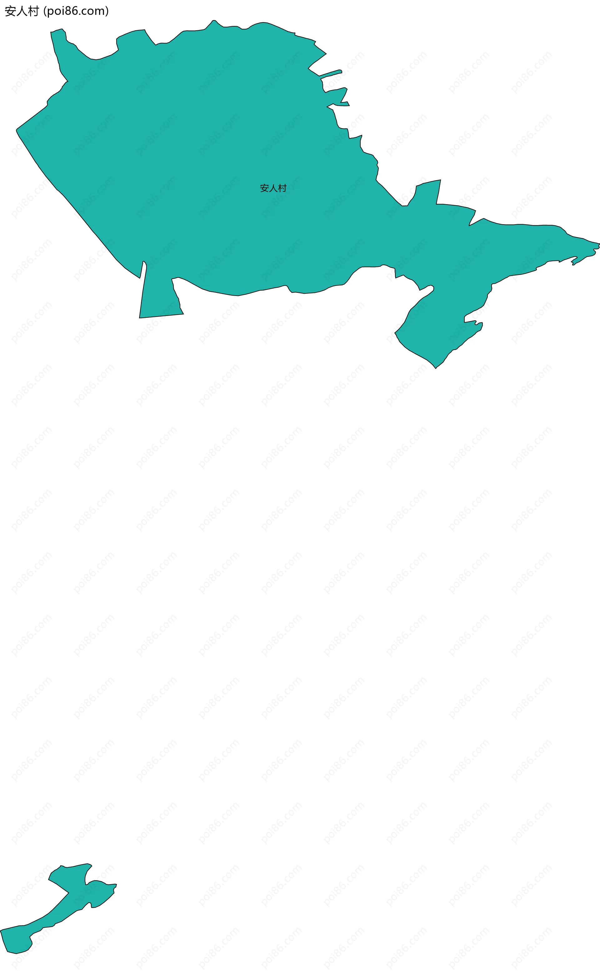 安人村边界地图