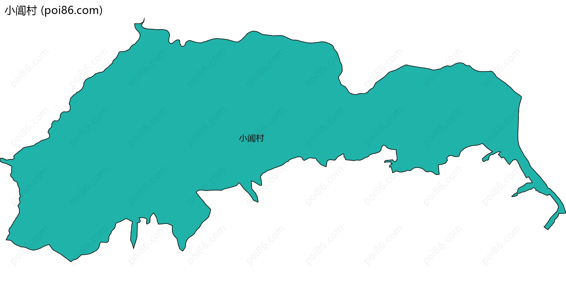 小闾村边界地图