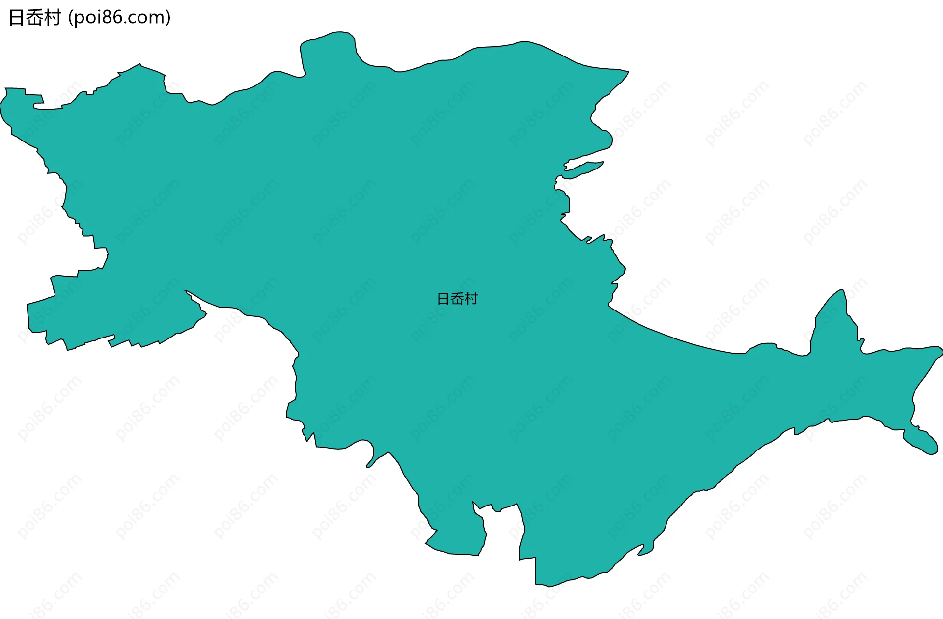 日岙村边界地图