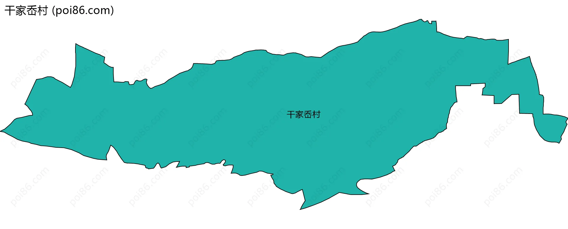 干家岙村边界地图