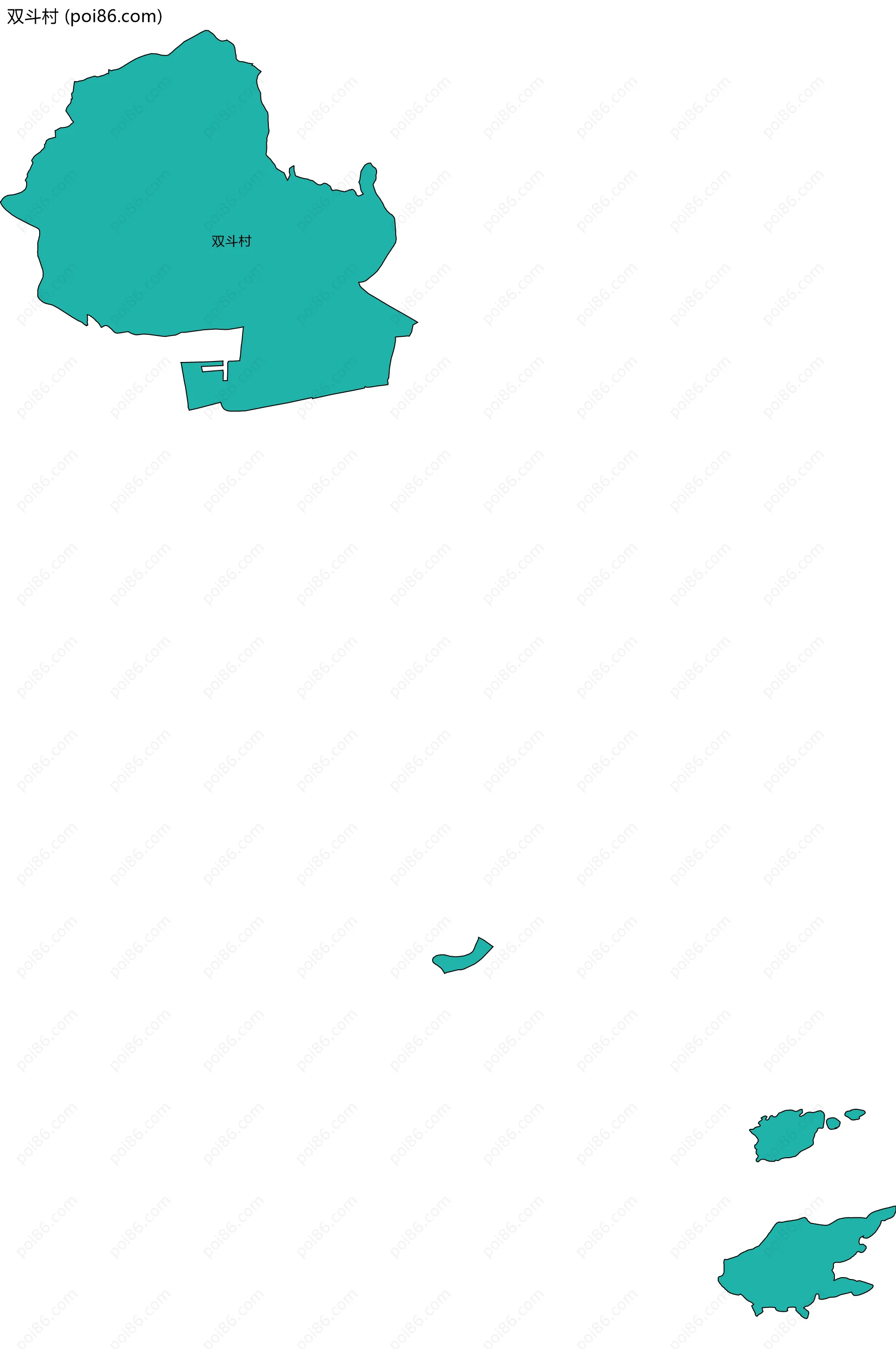 双斗村边界地图