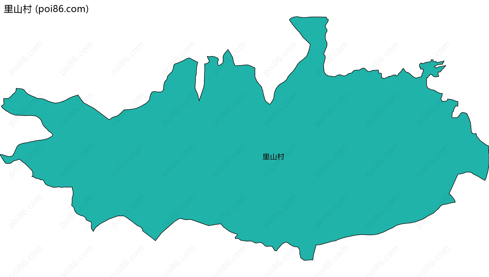 里山村边界地图