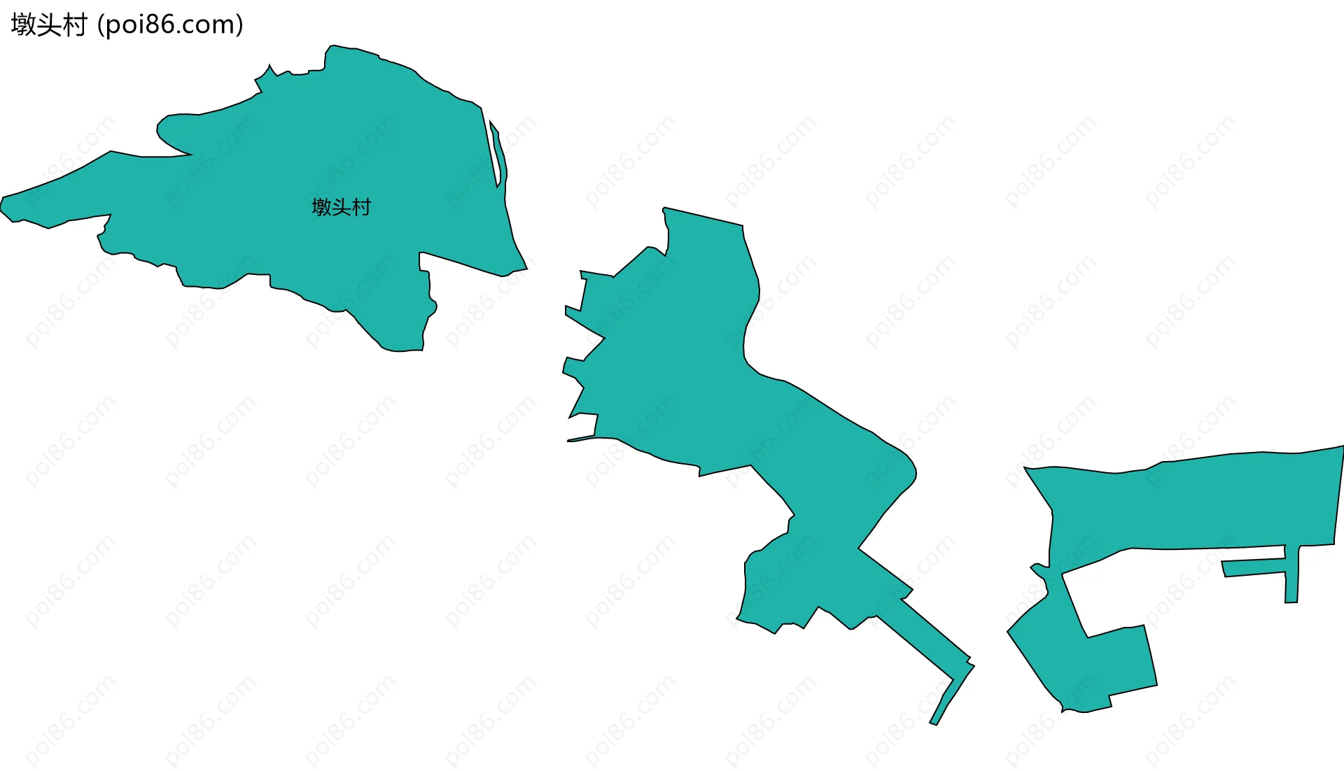 墩头村边界地图