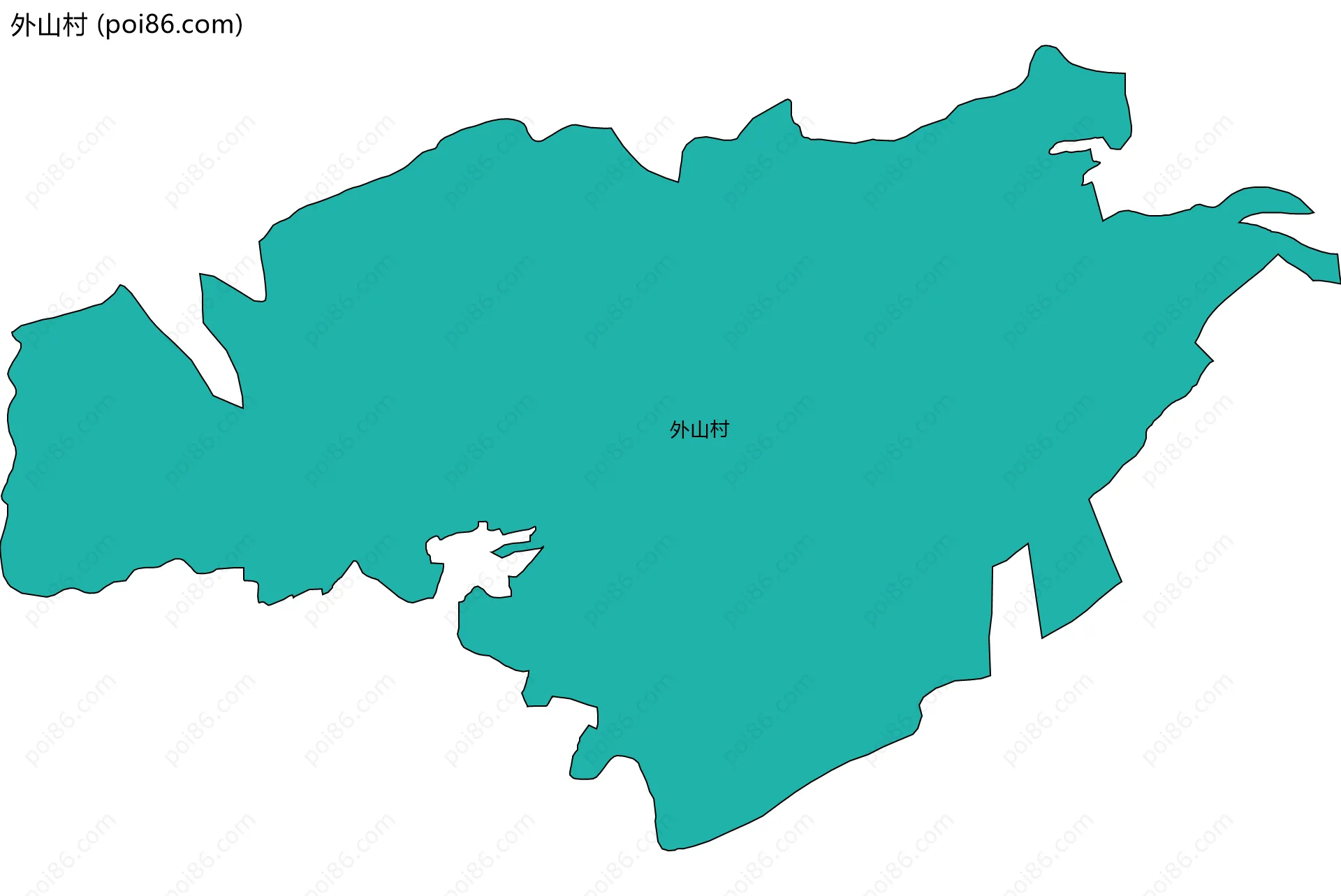 外山村边界地图