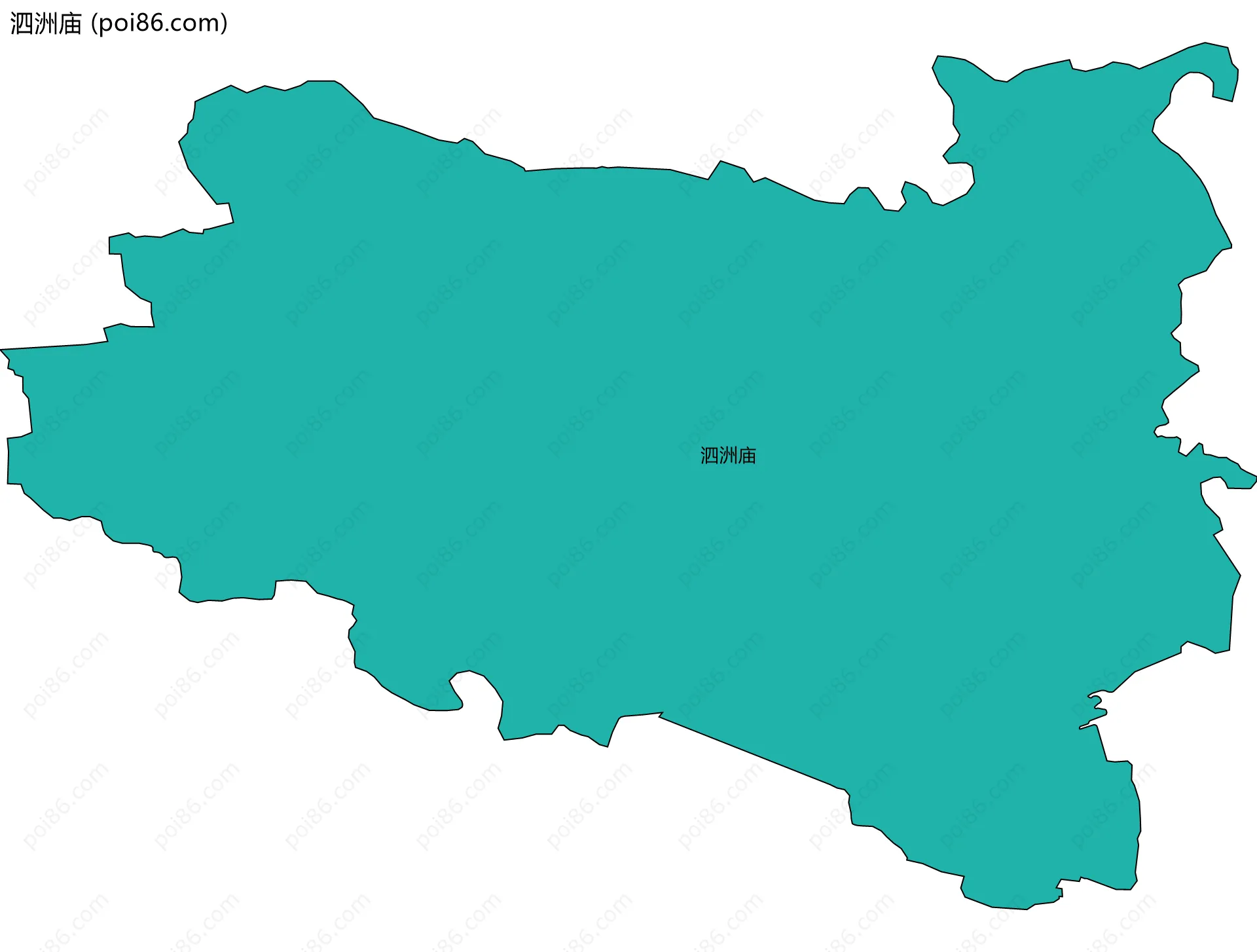 泗洲庙边界地图