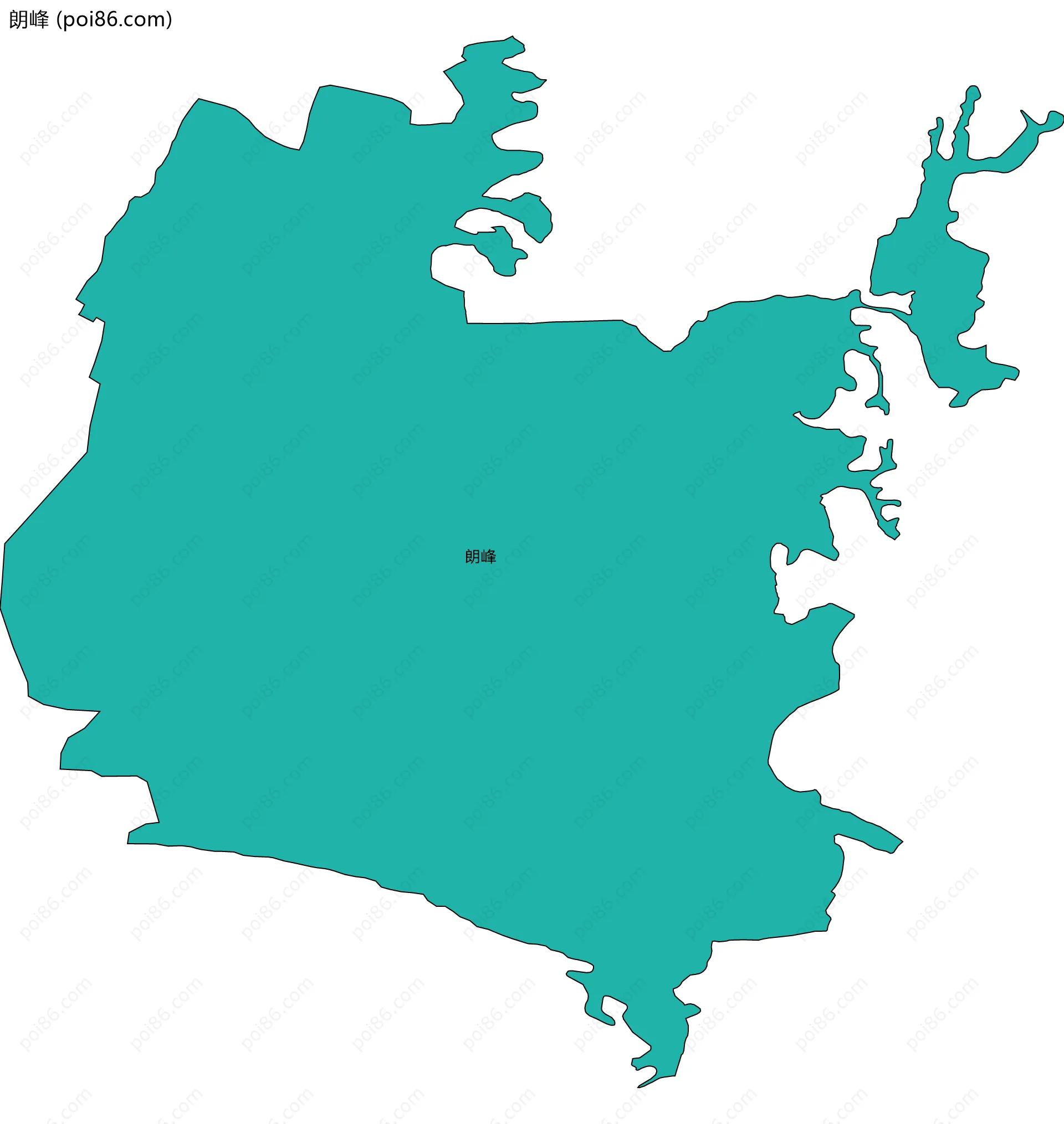 朗峰边界地图