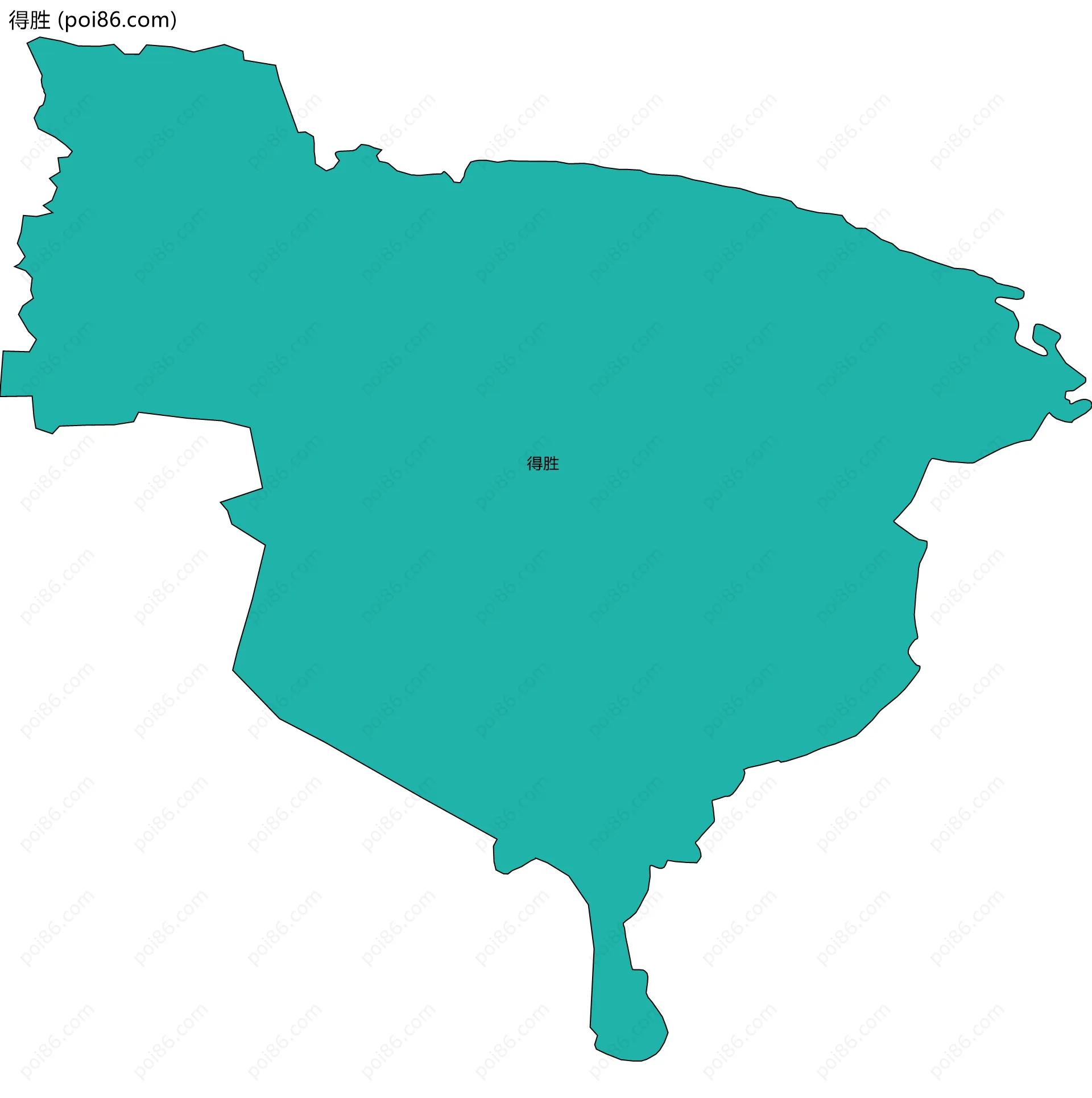 得胜边界地图