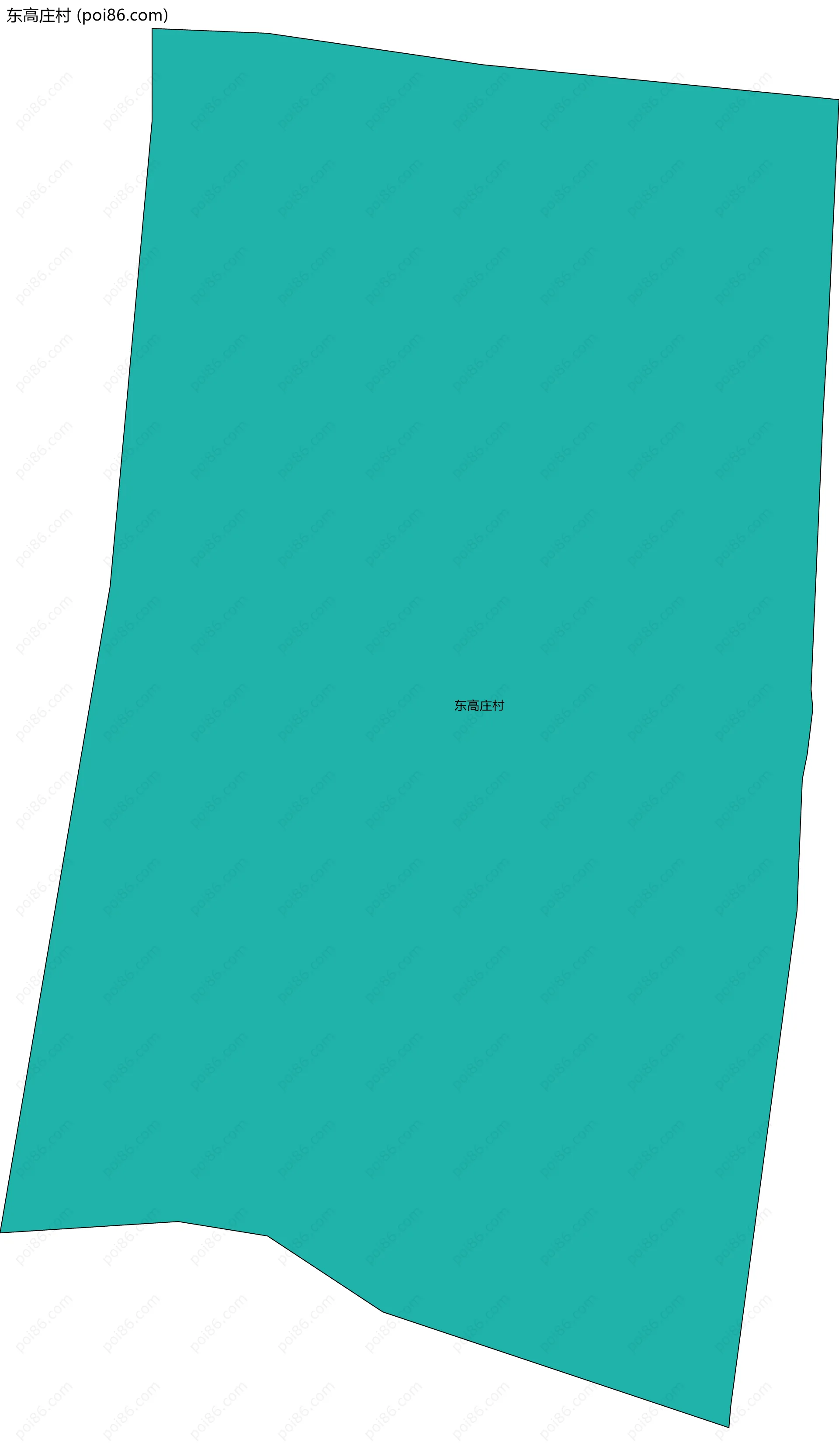 东高庄村边界地图