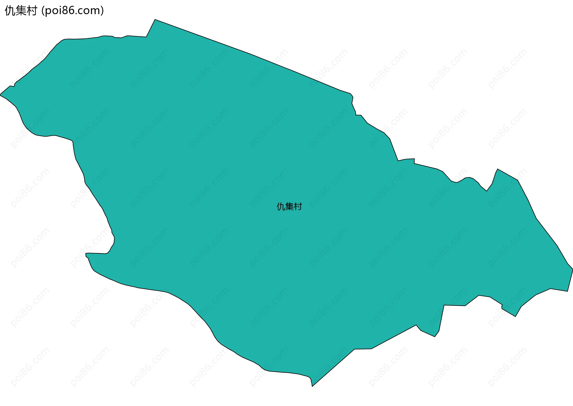 仇集村边界地图