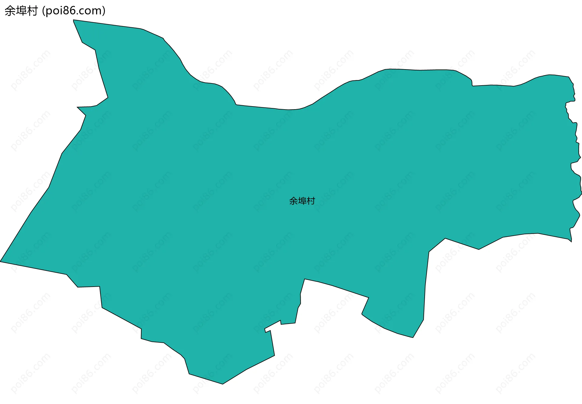 余埠村边界地图