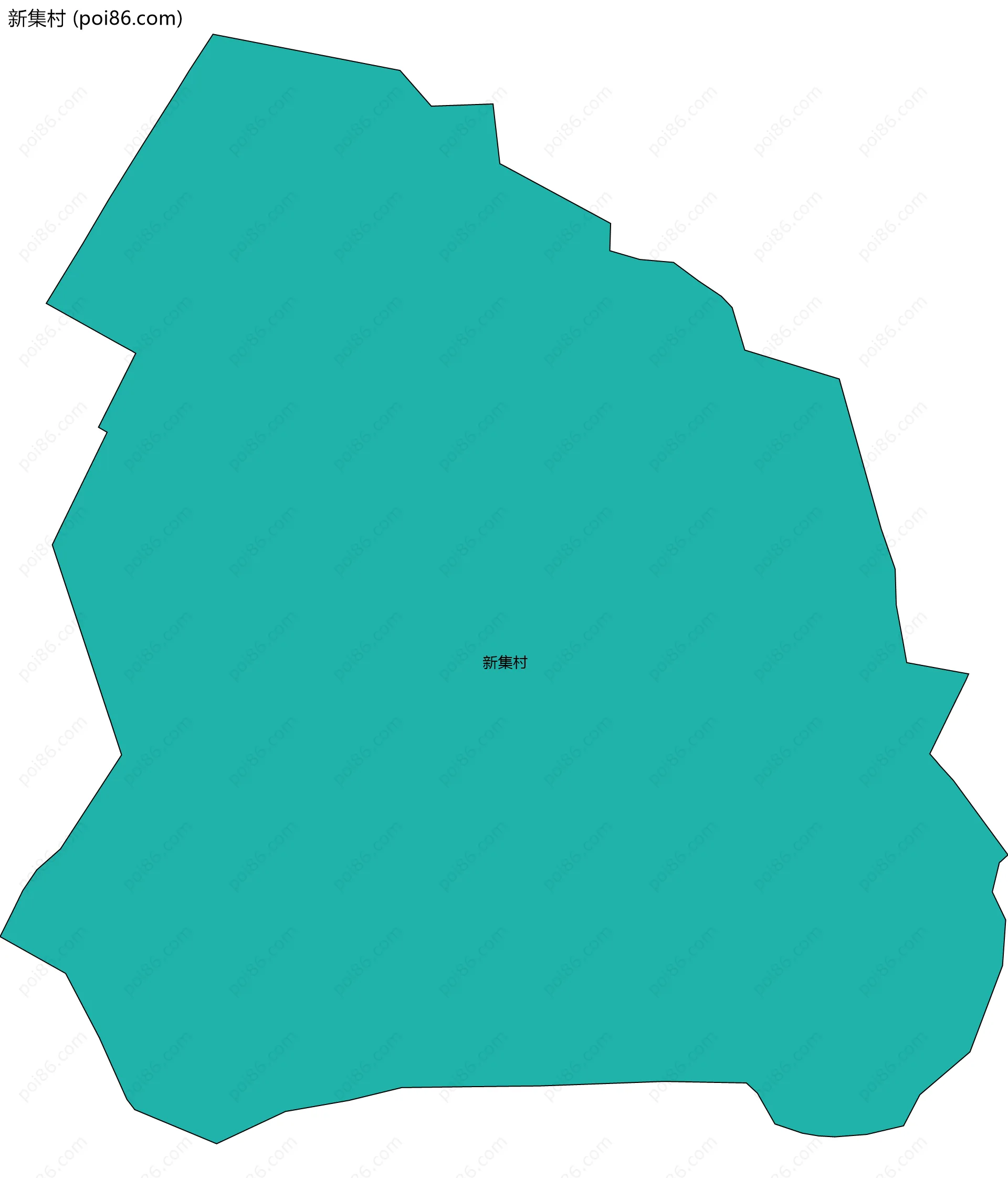 新集村边界地图