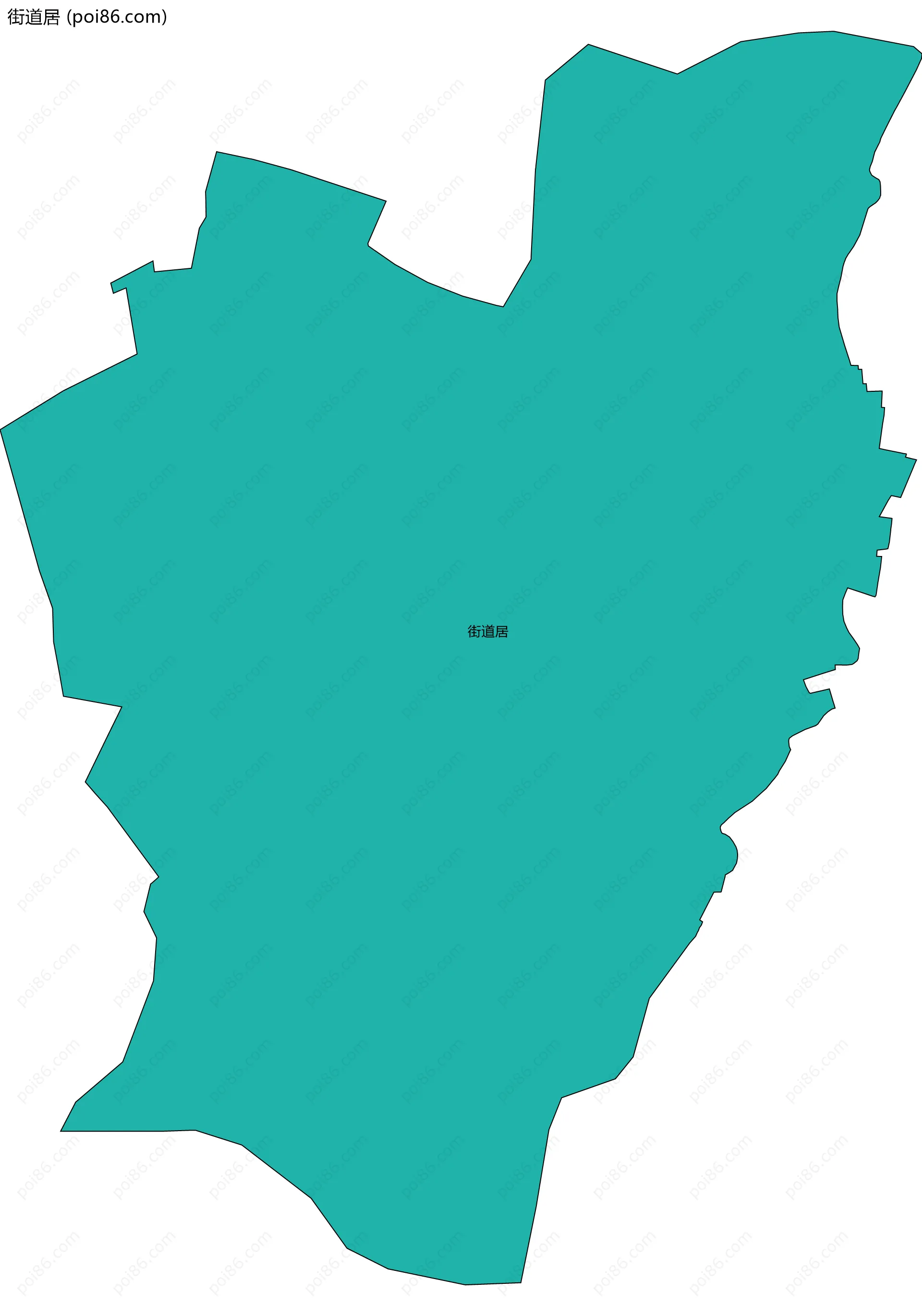 街道居边界地图