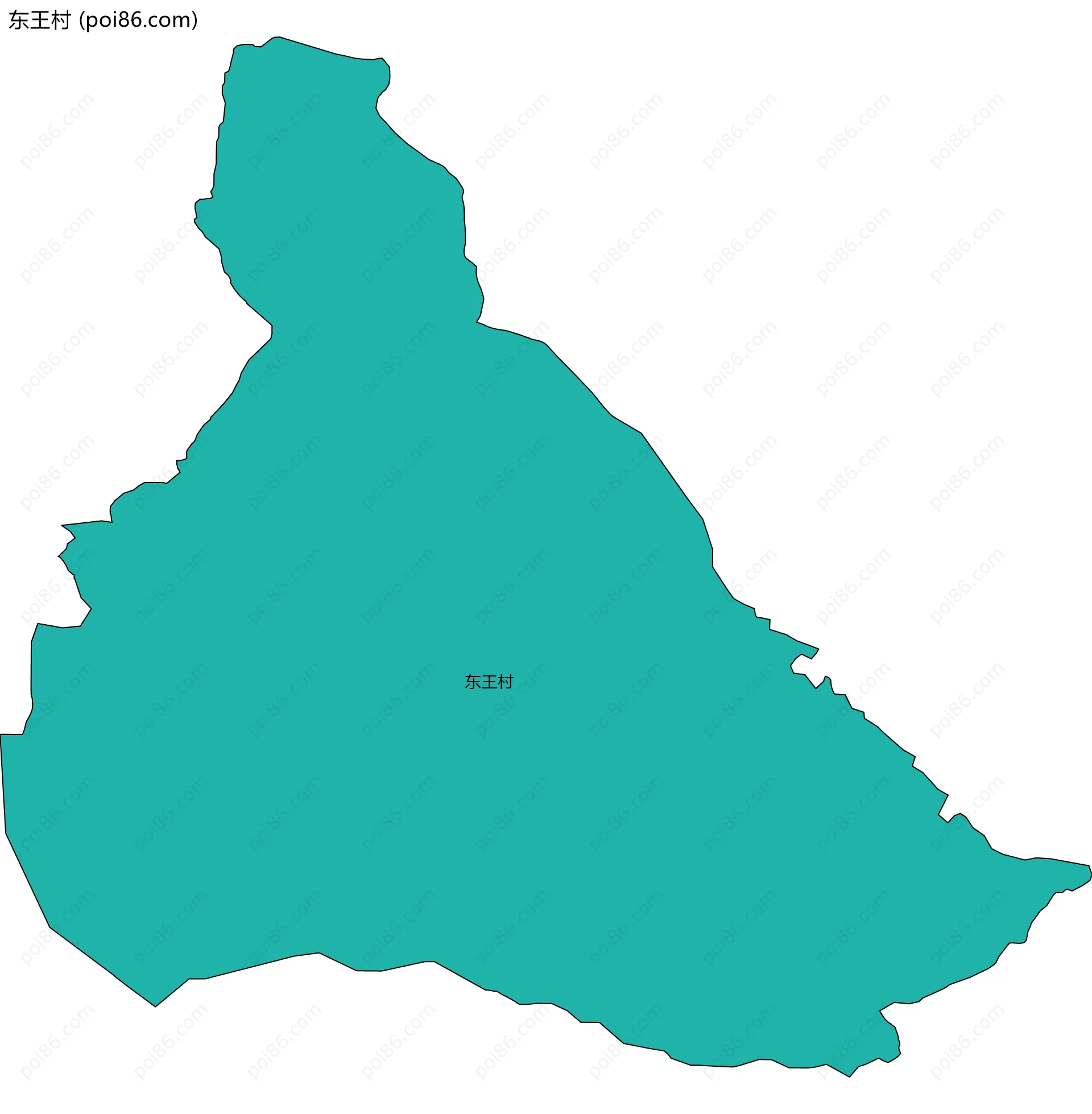 东王村边界地图