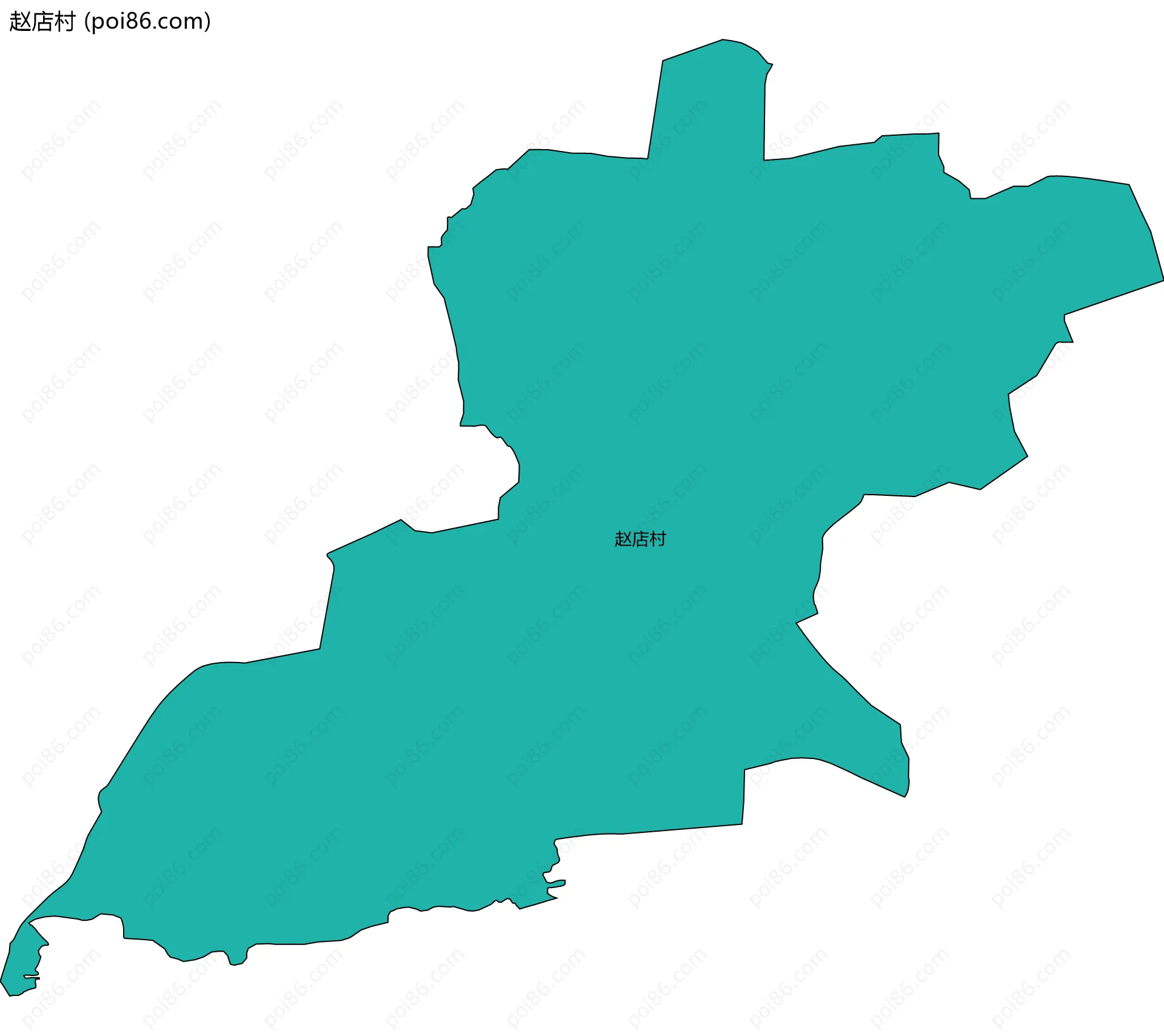 赵店村边界地图