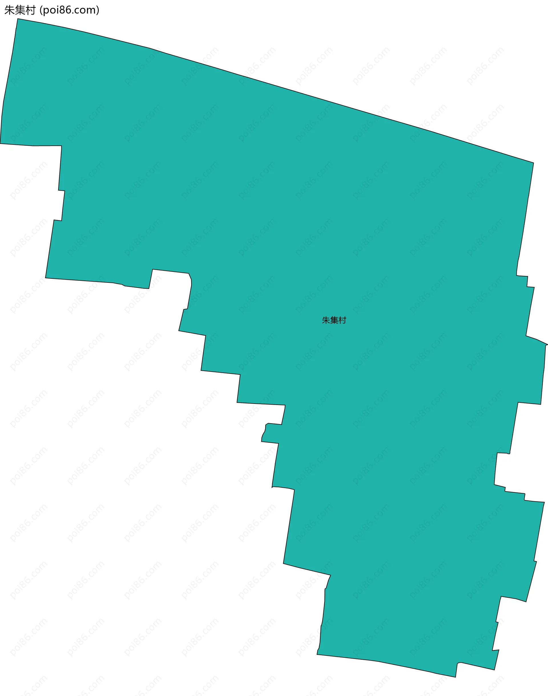 朱集村边界地图