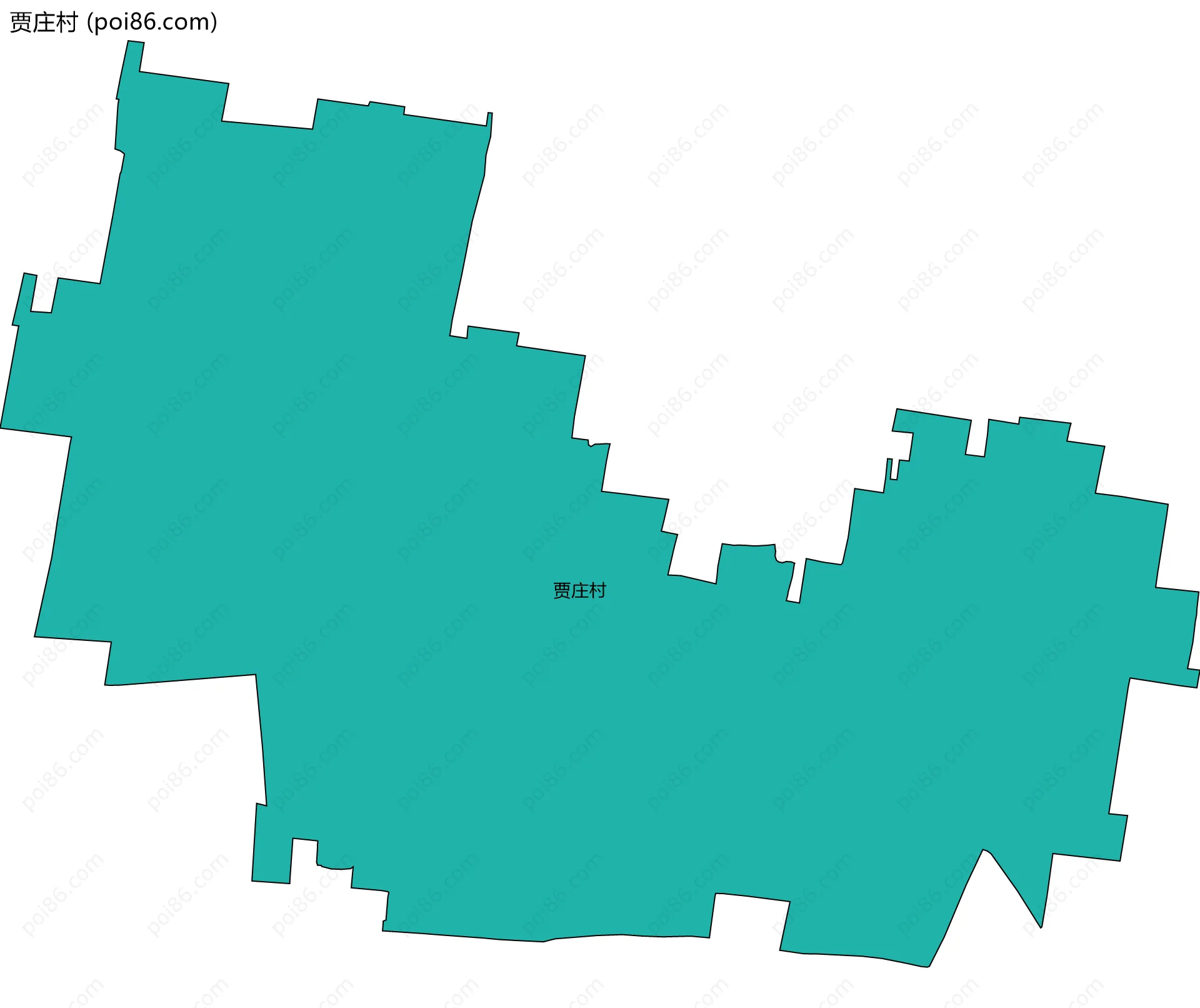 贾庄村边界地图