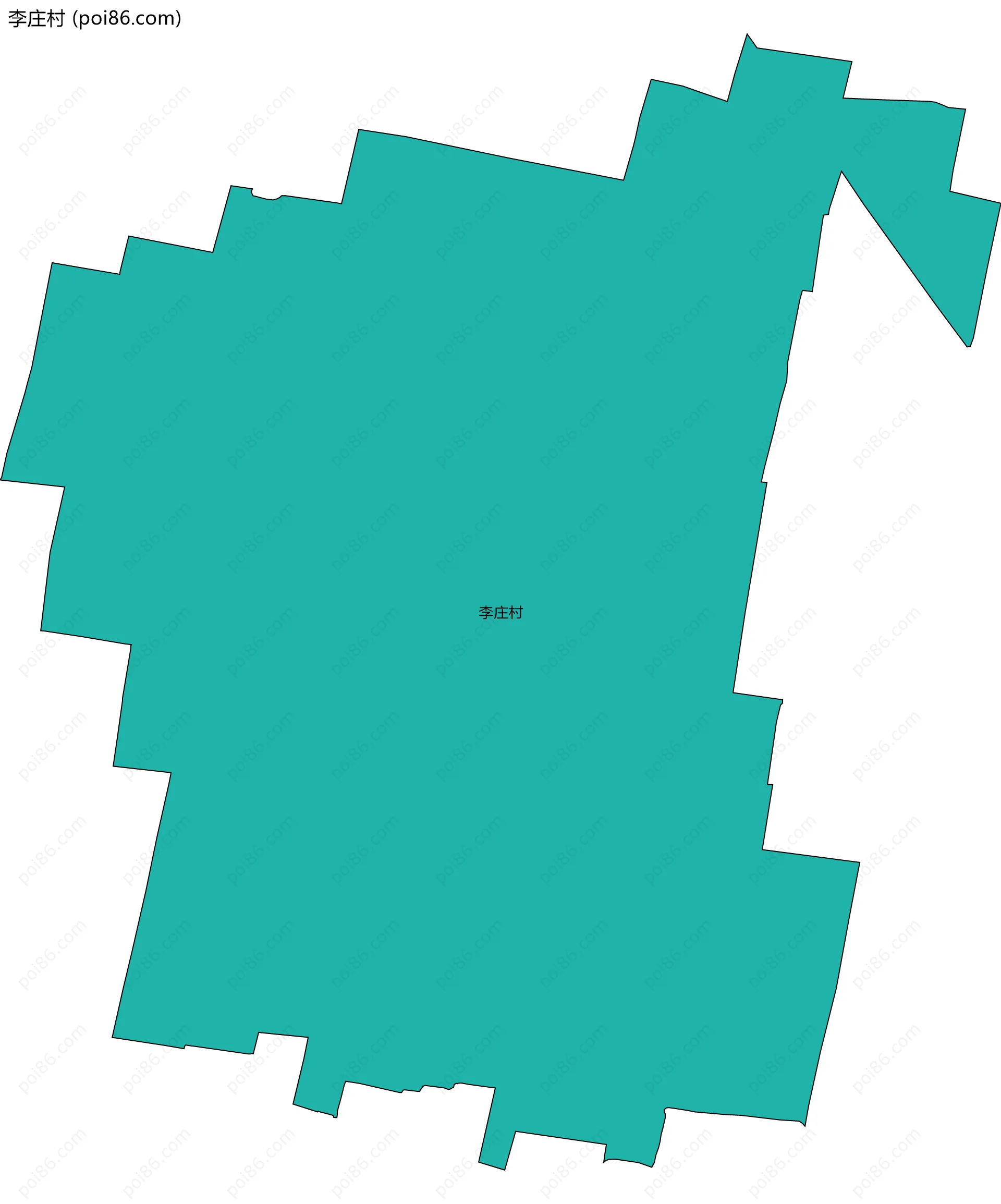 李庄村边界地图