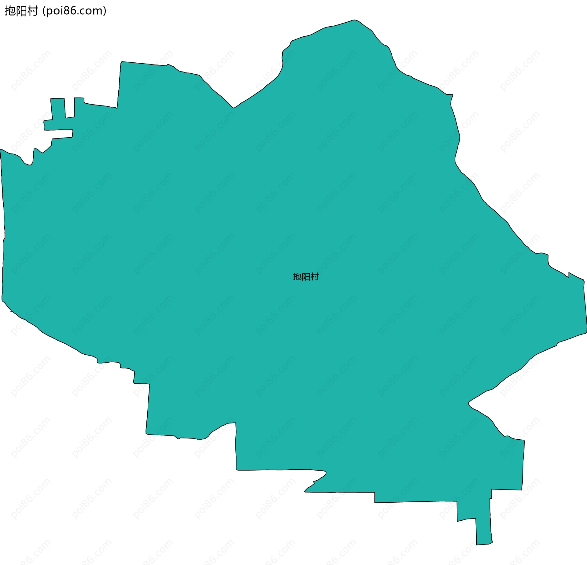 抱阳村边界地图